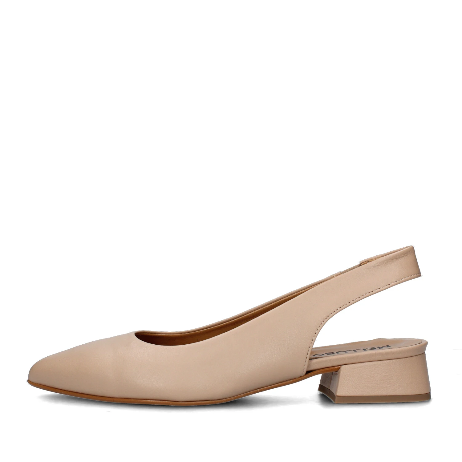 SLINGBACK IN PELLE CON ELASTICO DONNA BEIGE