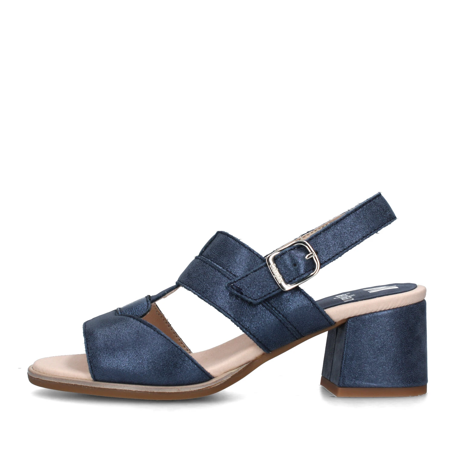 SANDALI TACCO ALTO IN PELLE KIBOW DONNA BLU