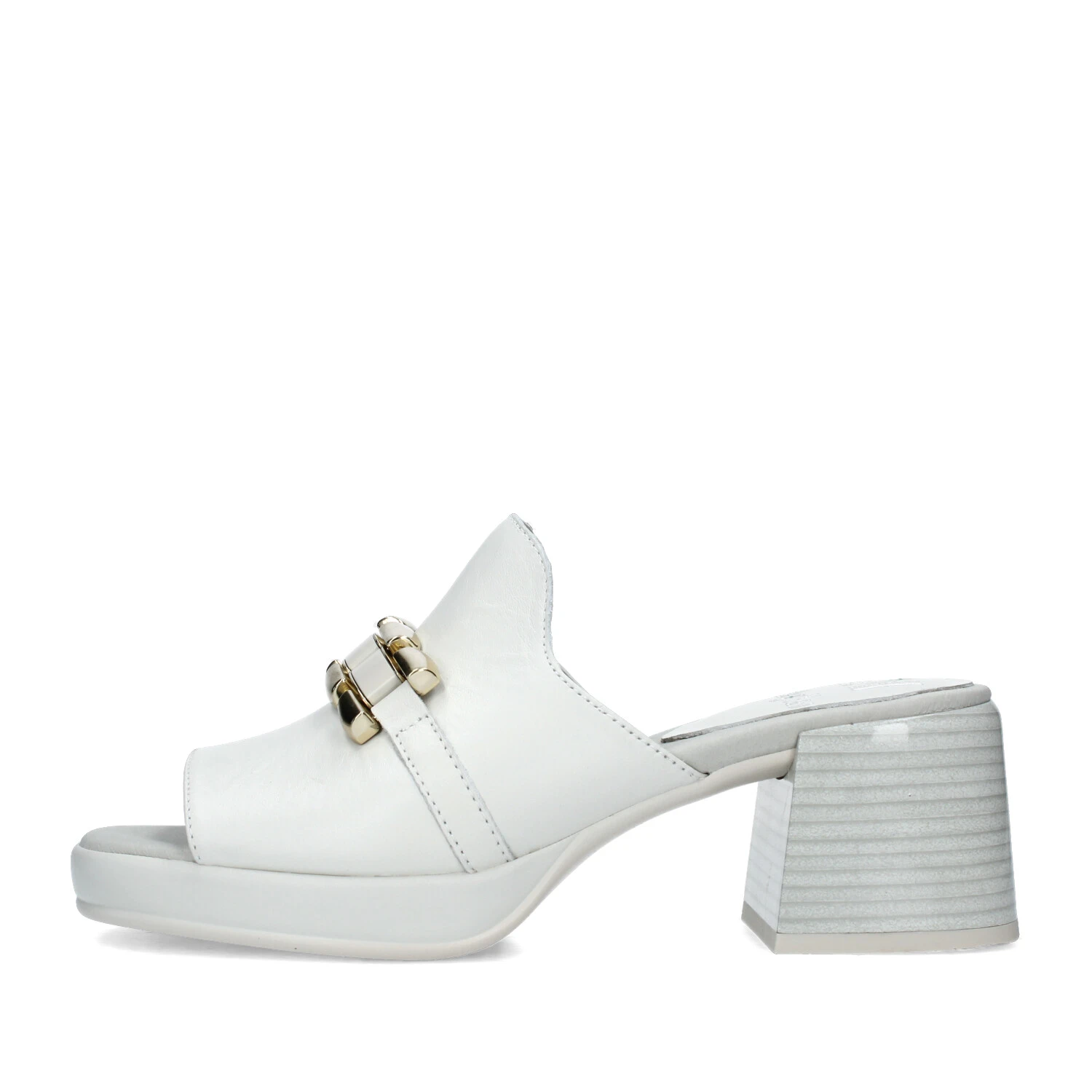 Callaghan CIABATTE NIZA CON TACCO A BLOCCO E CATENINA DONNA BIANCO Step By Step Shop