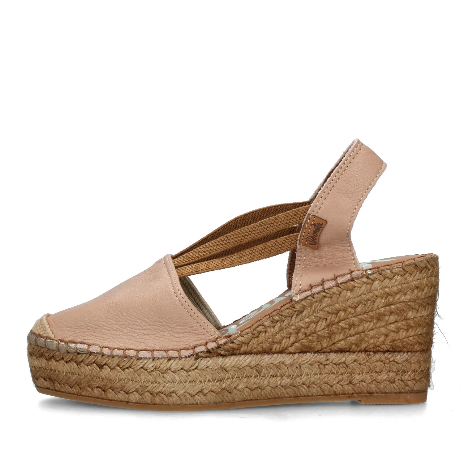 ESPADRILLAS CON ZEPPA E LOGO DONNA BEIGE