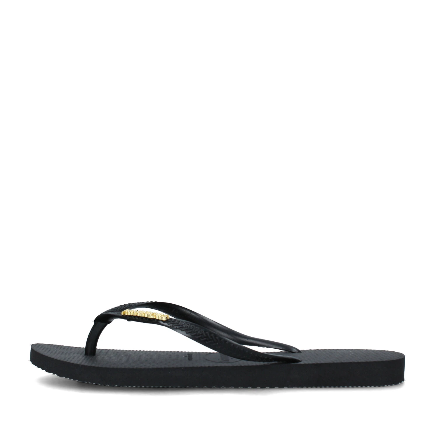 SANDALI MARE SLIM LOGO METALLIC DONNA NERO ORO