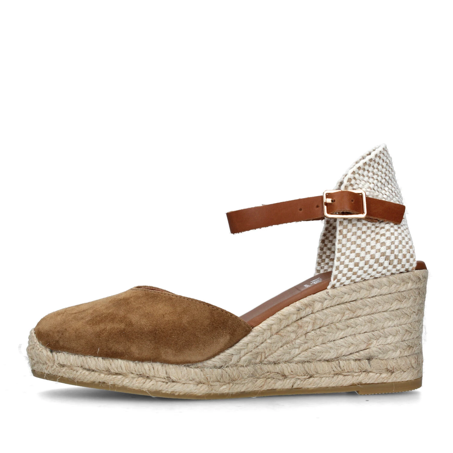 ESPADRILLAS CON ZEPPA E CINTURINO DONNA BEIGE