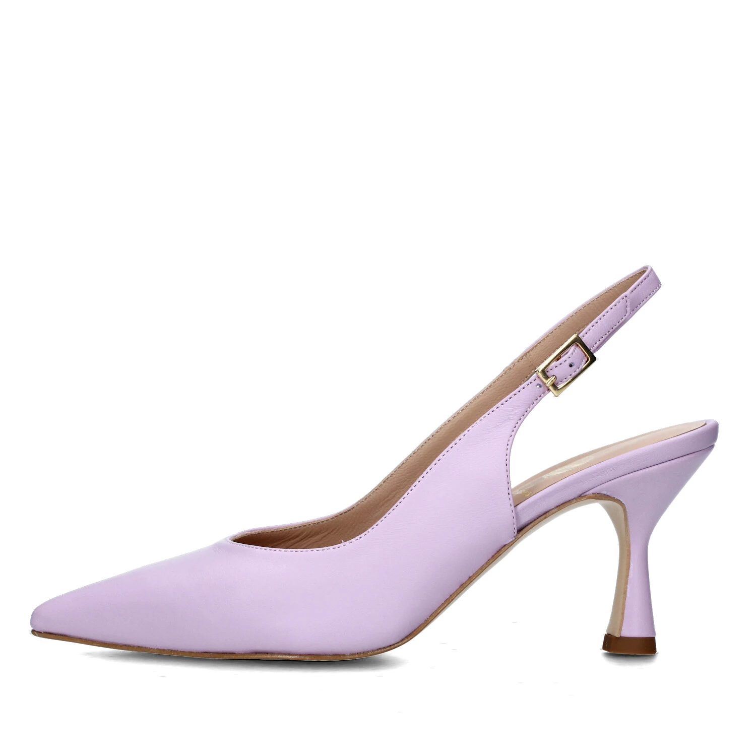 SLINGBACK IN PELLE CON CINTURINO REGOLABILE DONNA LILLA