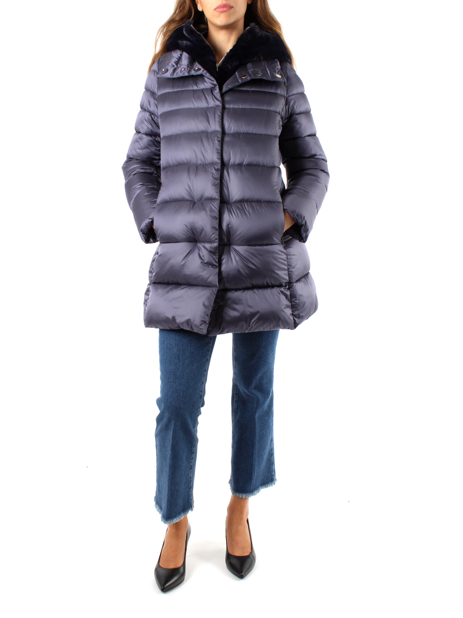 Persona By Marina Rinaldi PIUMINO IMBOTTITO ANTIGOCCIA DONNA NERO - Main Image