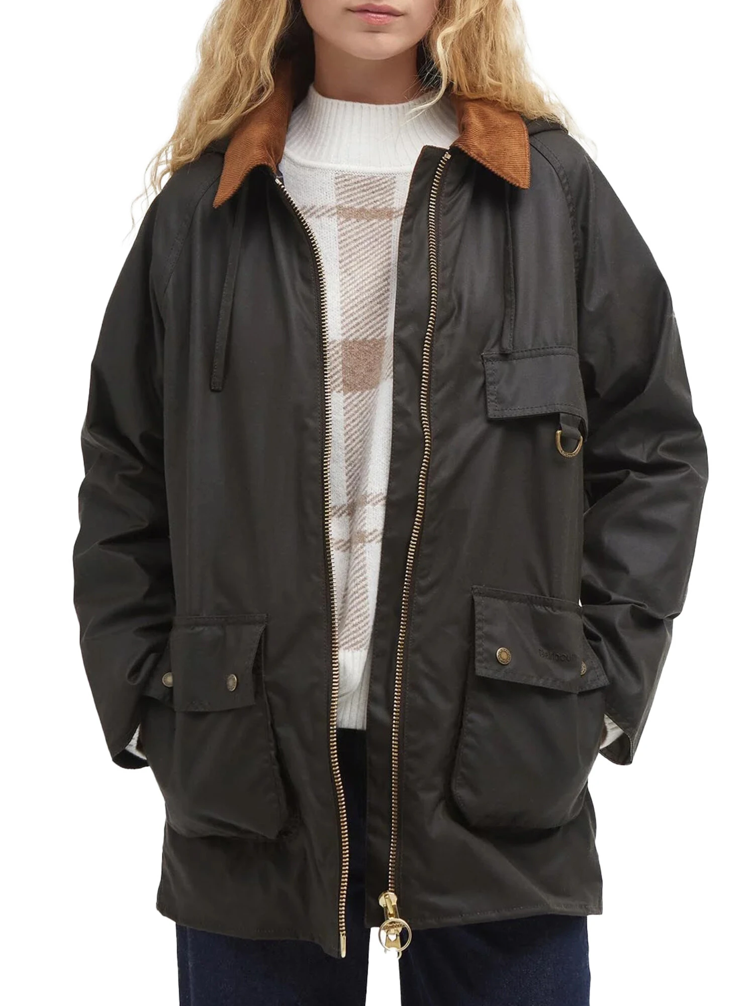 GIACCA CERATA HIGHCLERE  DONNA VERDE