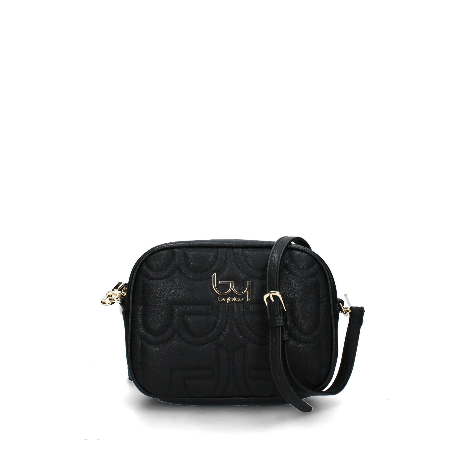 Byblos BORSA A TRACOLLA TRAPUNTATA CON LOGO DONNA NERO Step By Step Shop