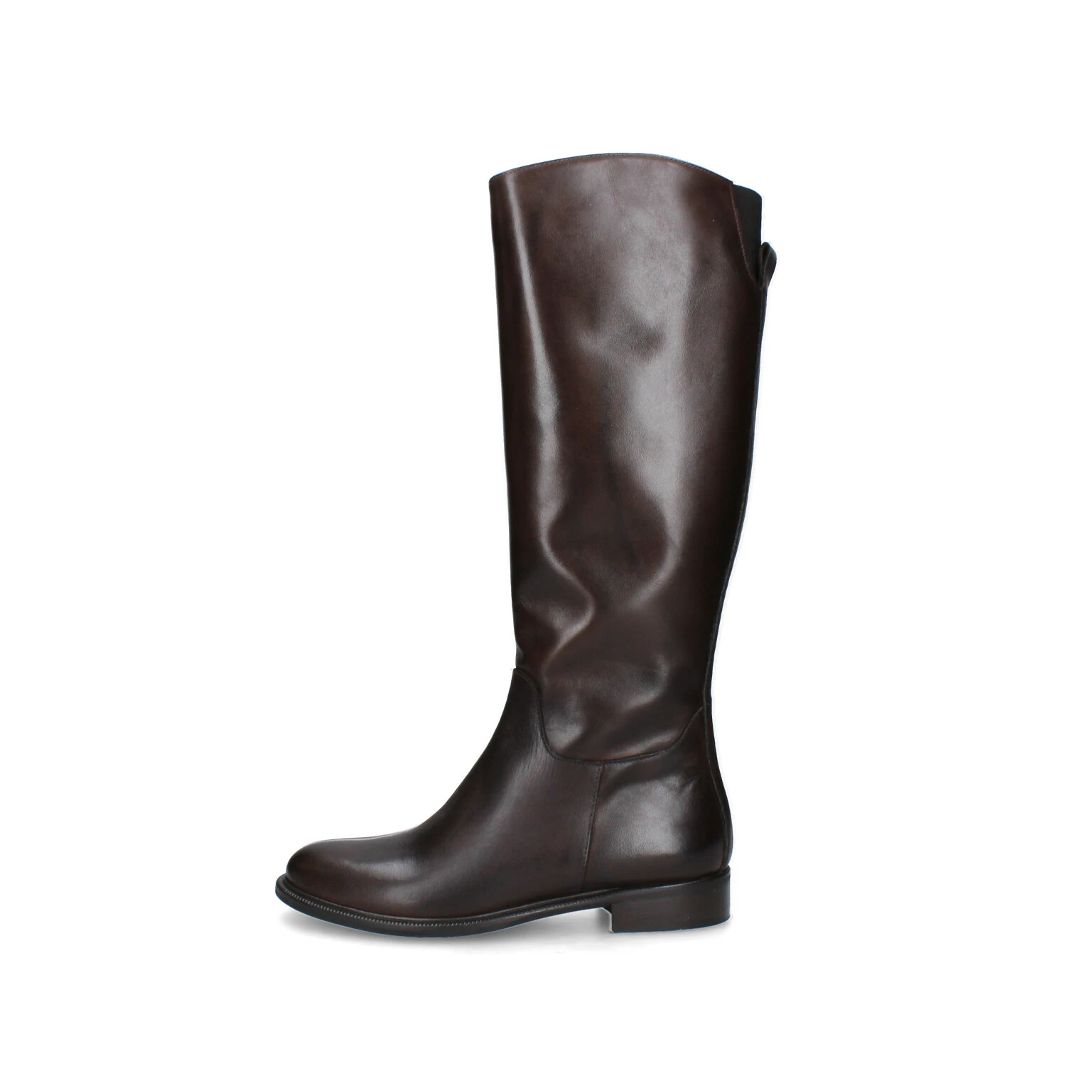 Stivali Donna Moto Tacco Basso Con Fibbia &ndash; Cinturino, Met&agrave; Polpaccio &ndash; Taglie 34-43