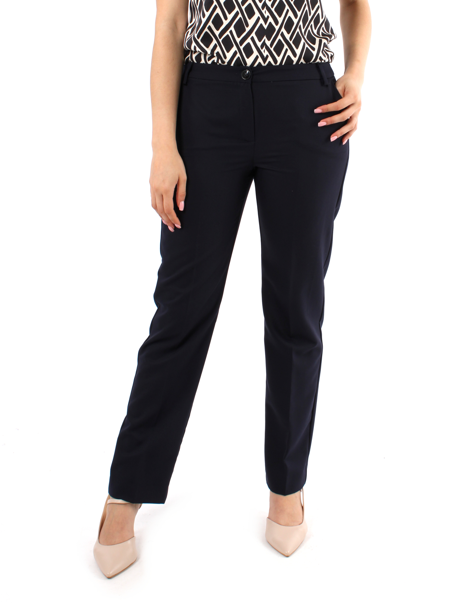 PANTALONI CHINO DONNA BLU SCURO