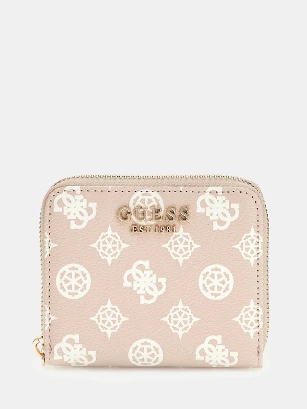 PORTAFOGLIO LOGO LAUREPN SLG SMALL ZIP AROUND DONNA BEIGE