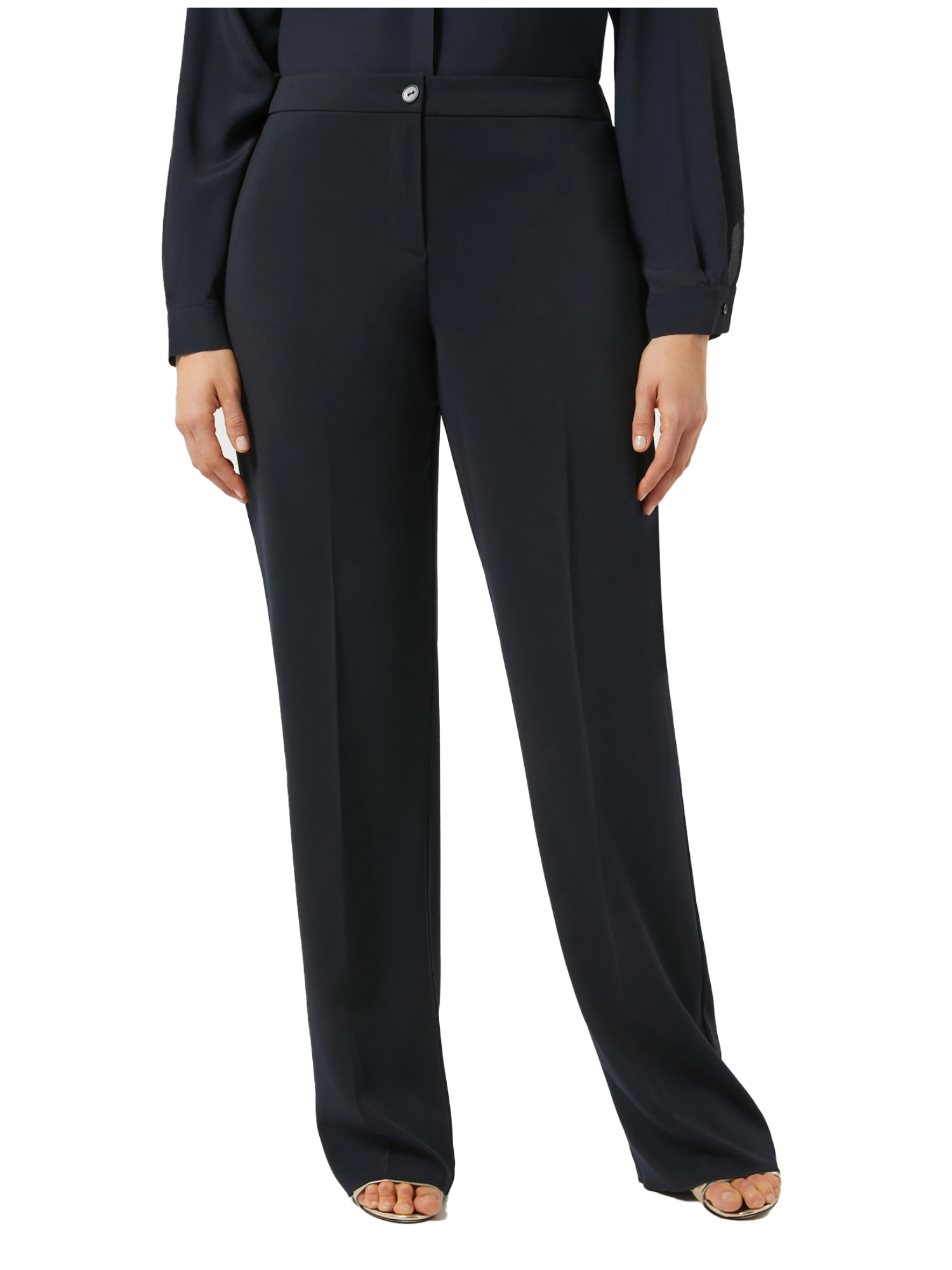 PANTALONI A SIGARETTA IN CADY FLUIDO DONNA LILLA