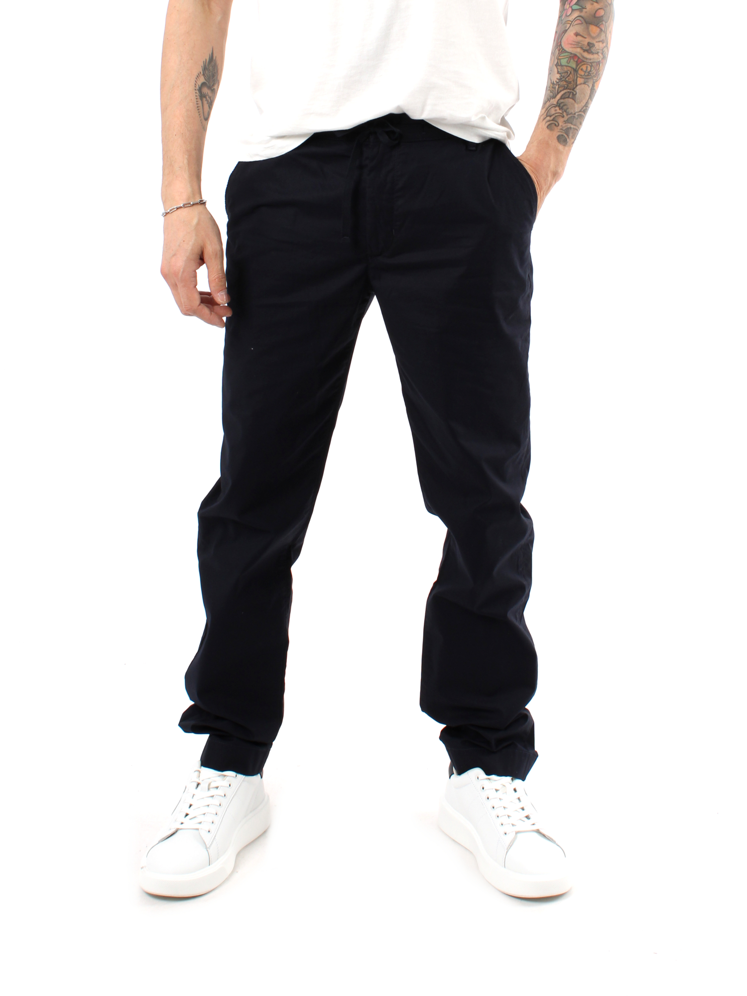 PANTALONI CHINO DANTON UOMO BLU