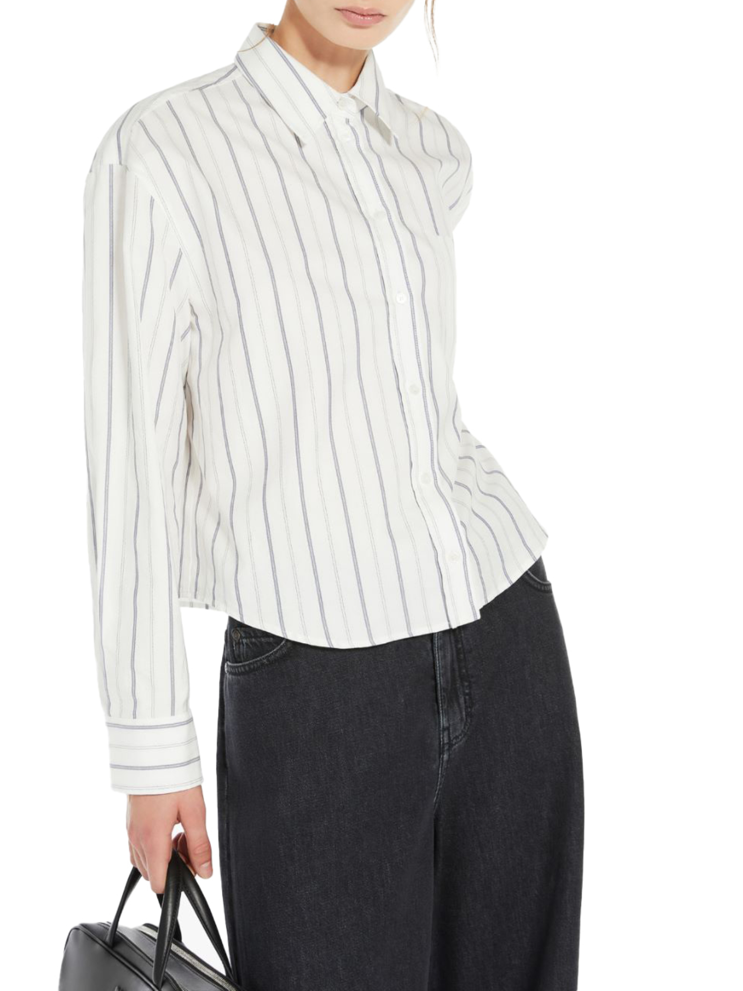 CAMICIA OXFORD A RIGEH DONNA BIANCO