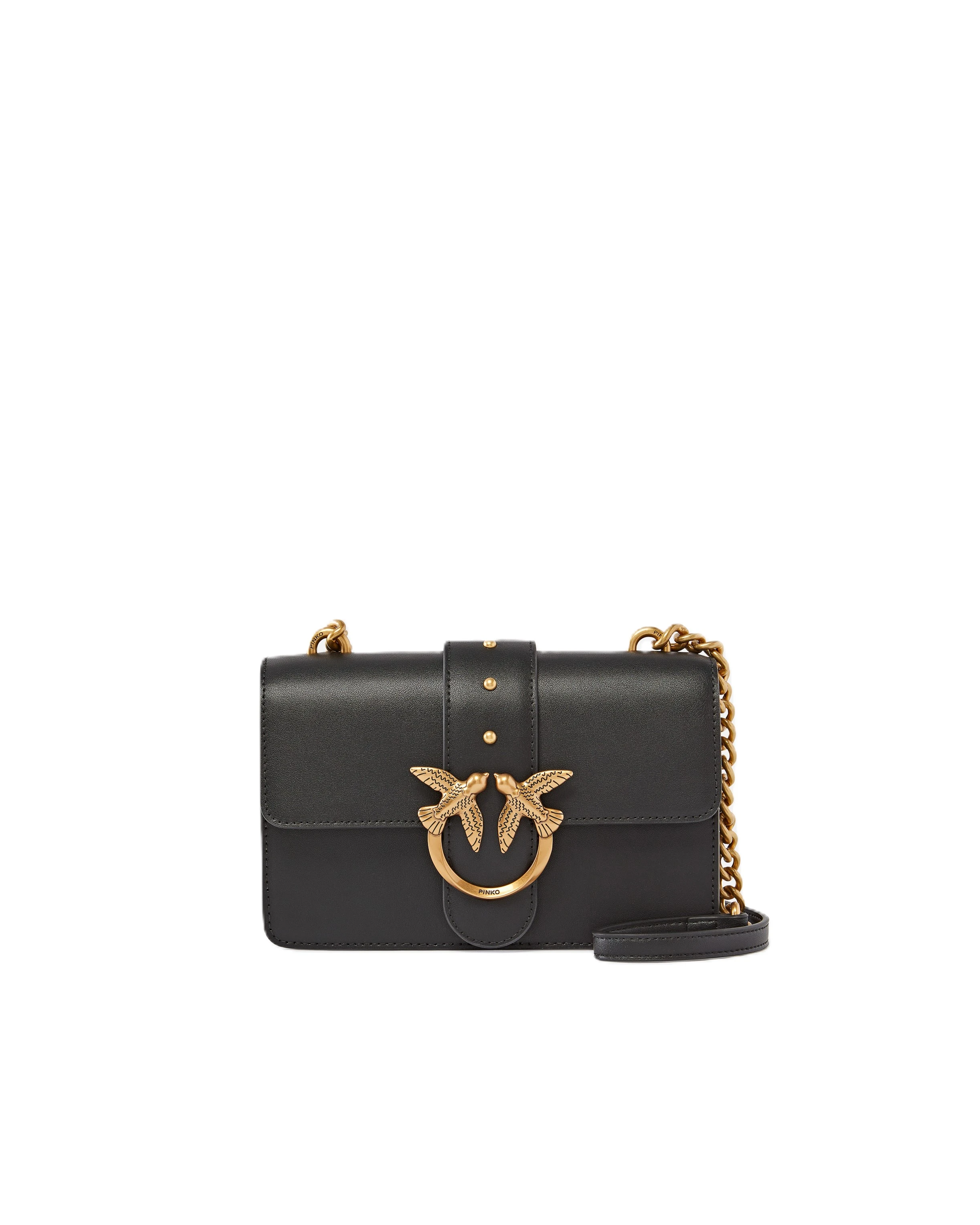 BORSA A SPALLA LOVE ONE MINI DONNA NERO ORO