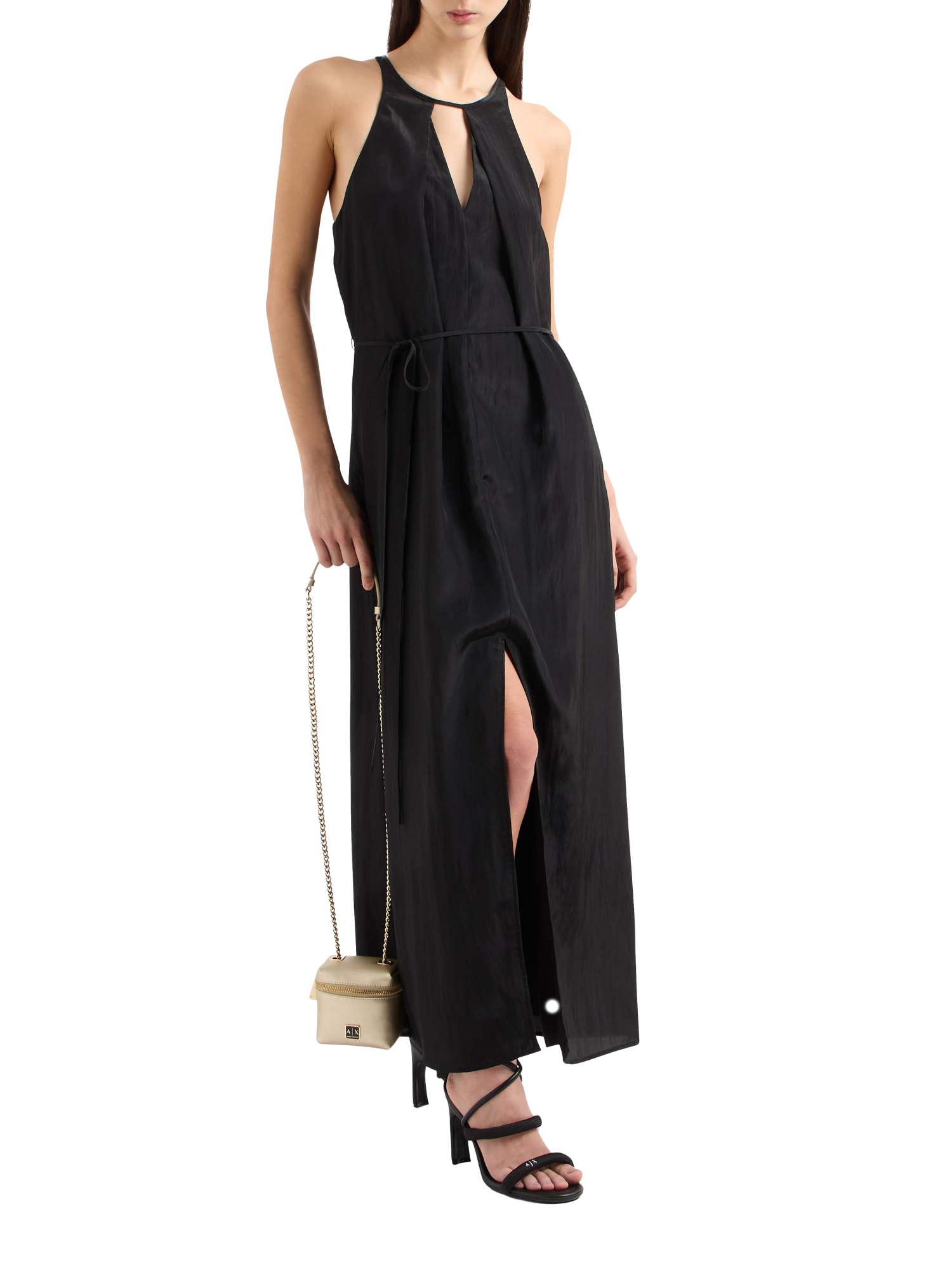 VESTITO LUNGO DONNA NERO