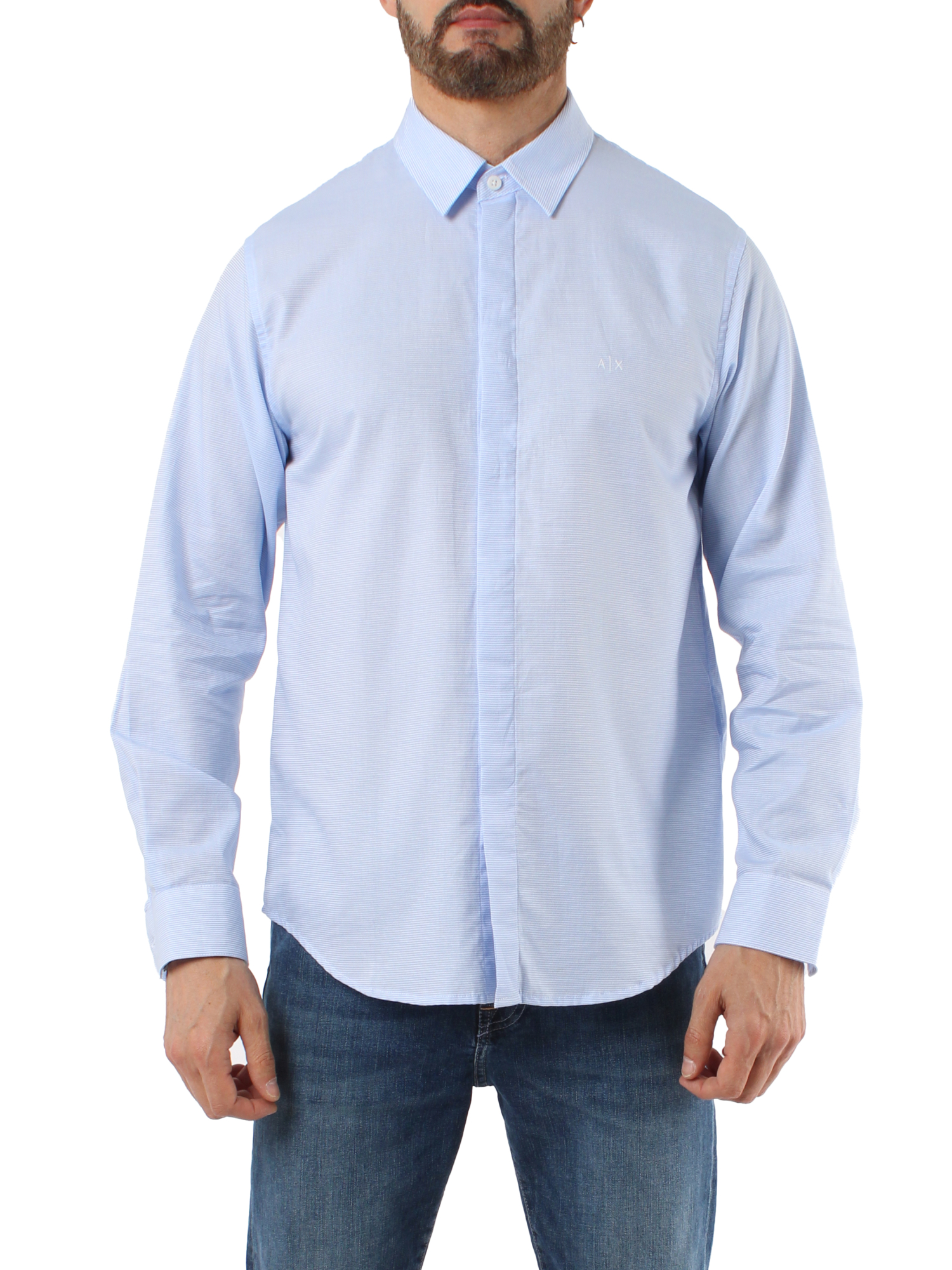CAMICIA CASUAL MILLERIGHE SLIM FIT UOMO BLU