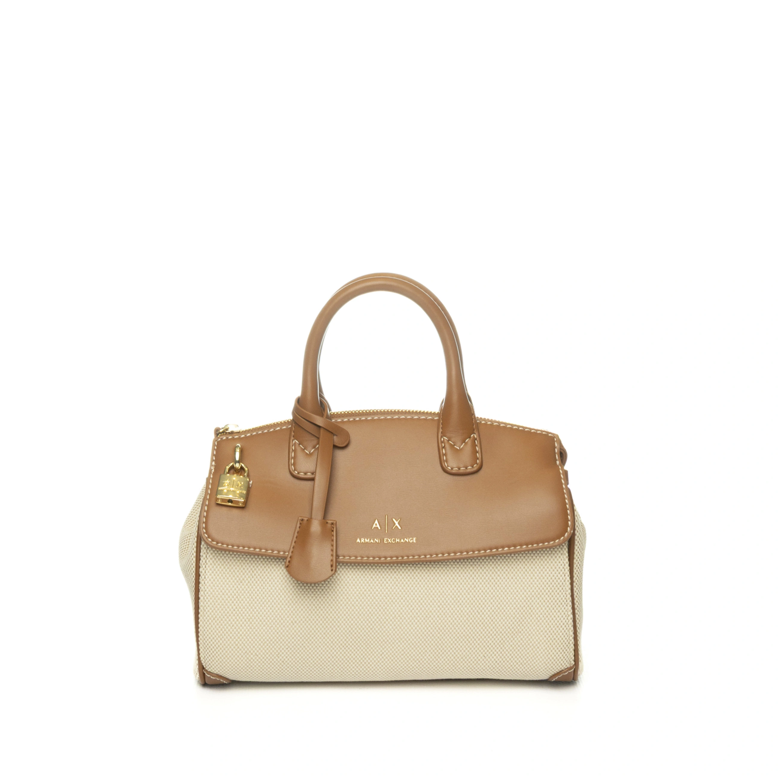 BORSA A MANO XW000307AF12581 DONNA BEIGE CUOIO