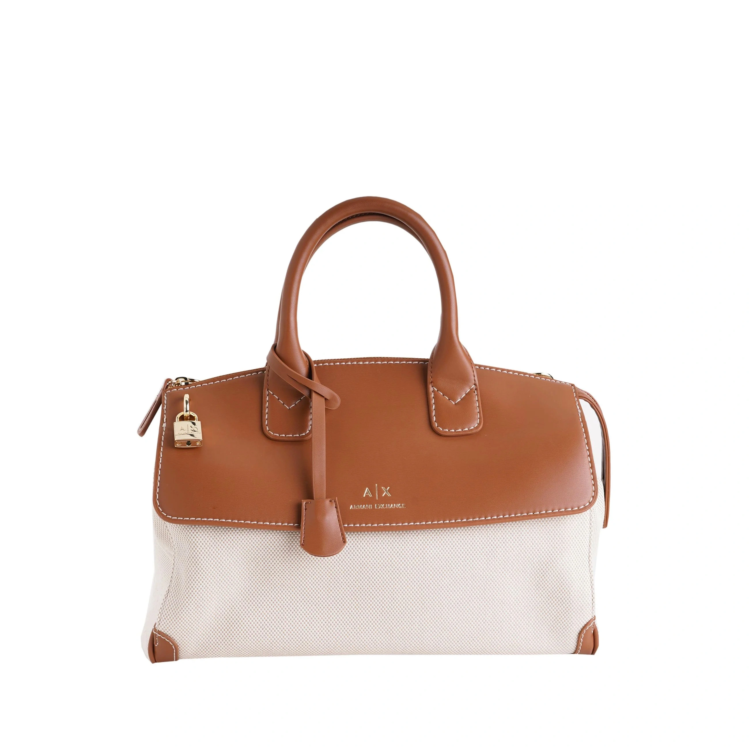 BORSA A MANO XW000382AF12581 DONNA BEIGE CUOIO
