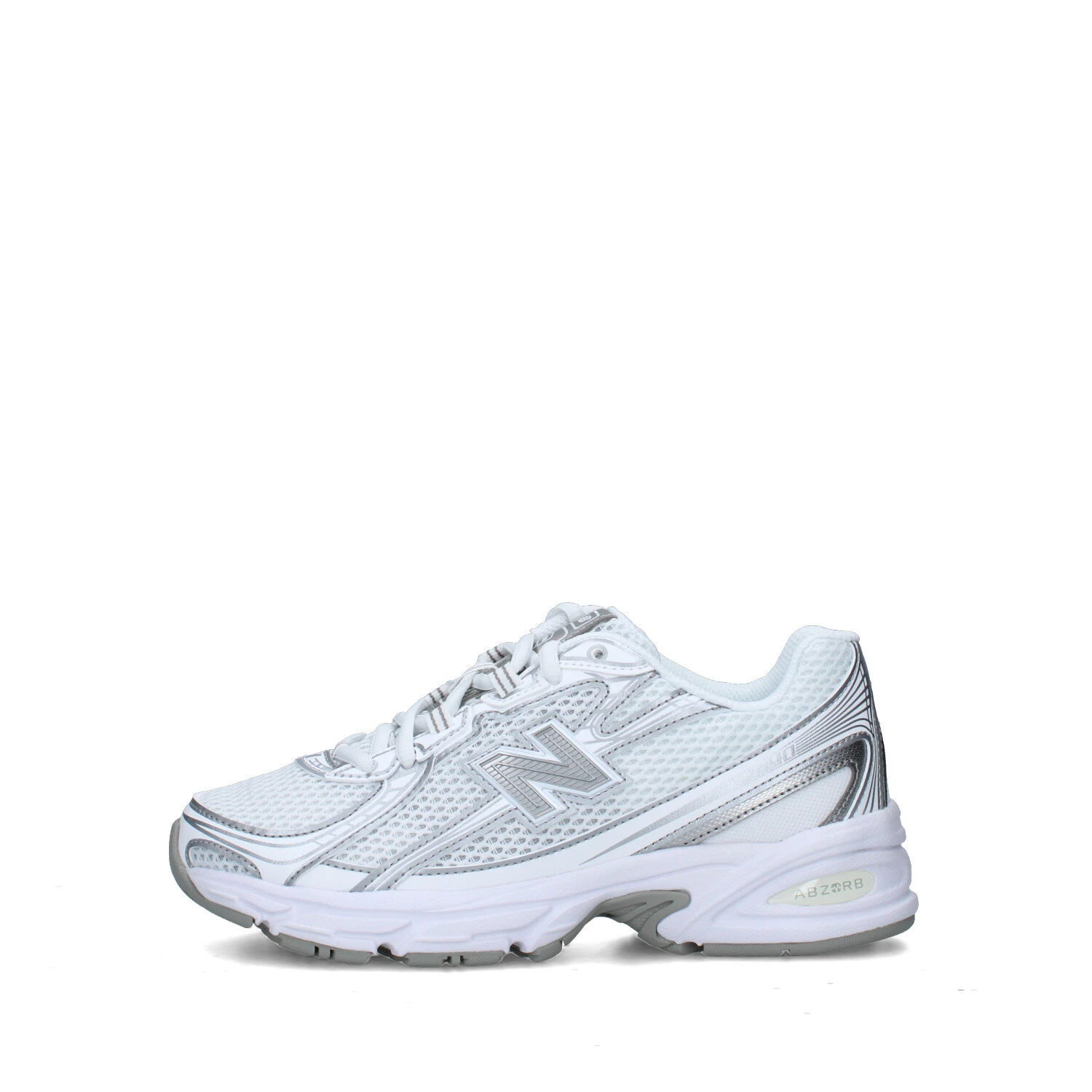 SNEAKERS BASSE GR740WM UNISEX BAMBINO BIANCO ARGENTO