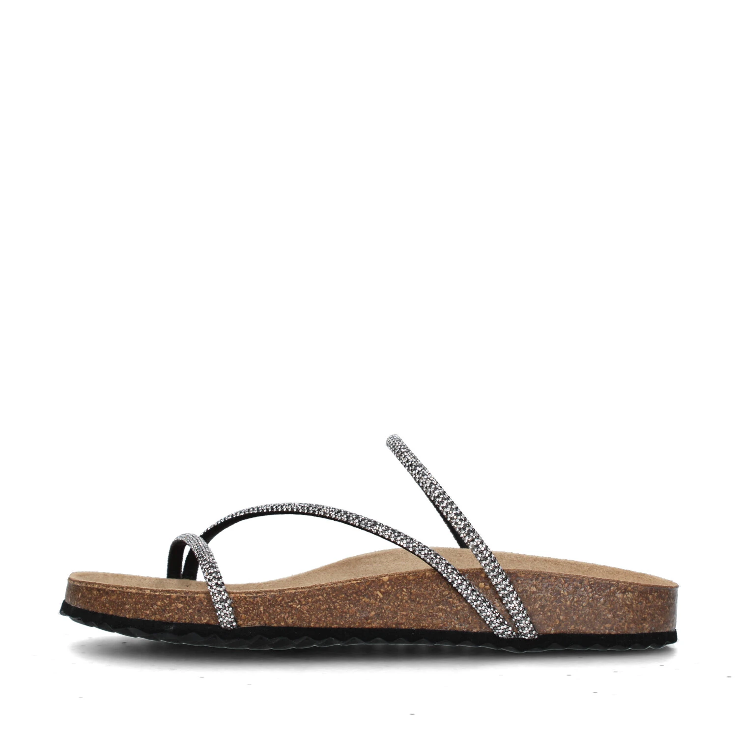 CIABATTE D55Y3C000SD BRIONIA DONNA NERO ARGENTO