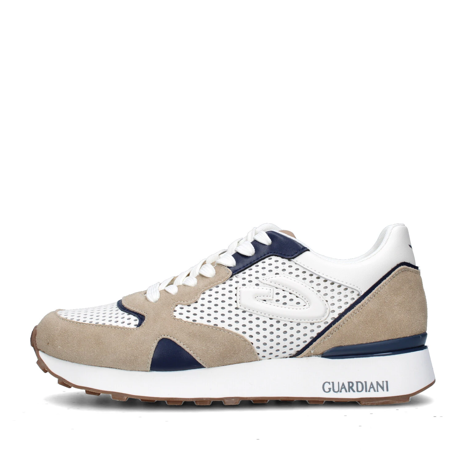 SNEAKERS BASSE AGM451401 UOMO BIANCO BEIGE
