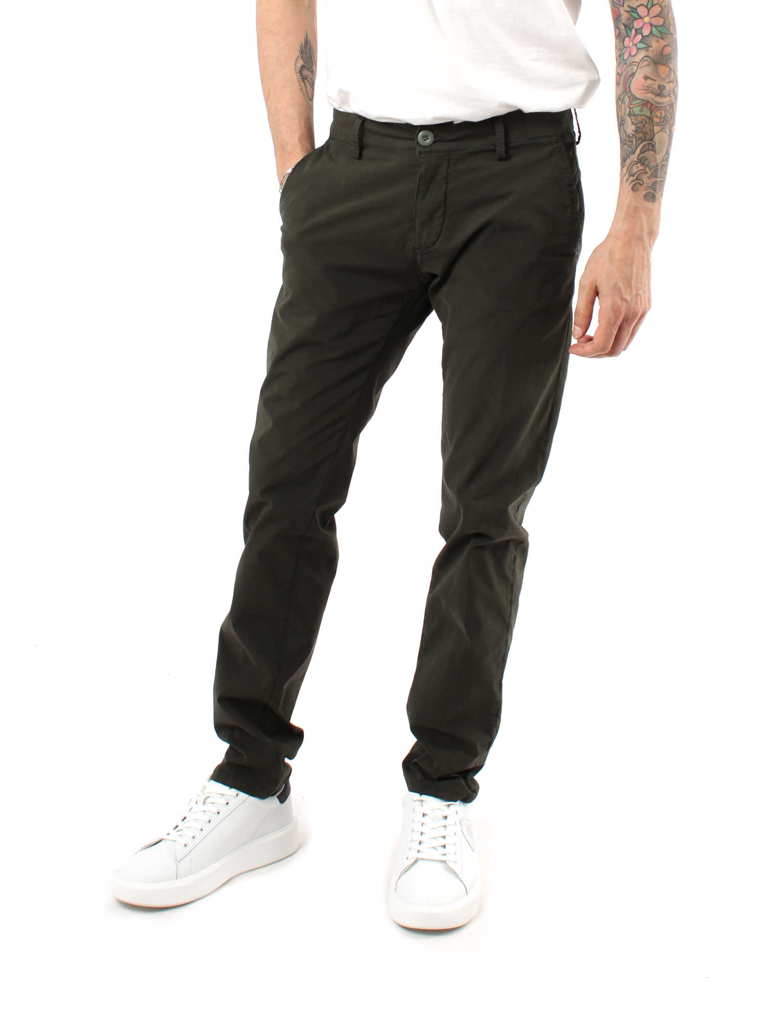 PANTALONI CHINO CARNABY SLIM FIT UOMO VERDE