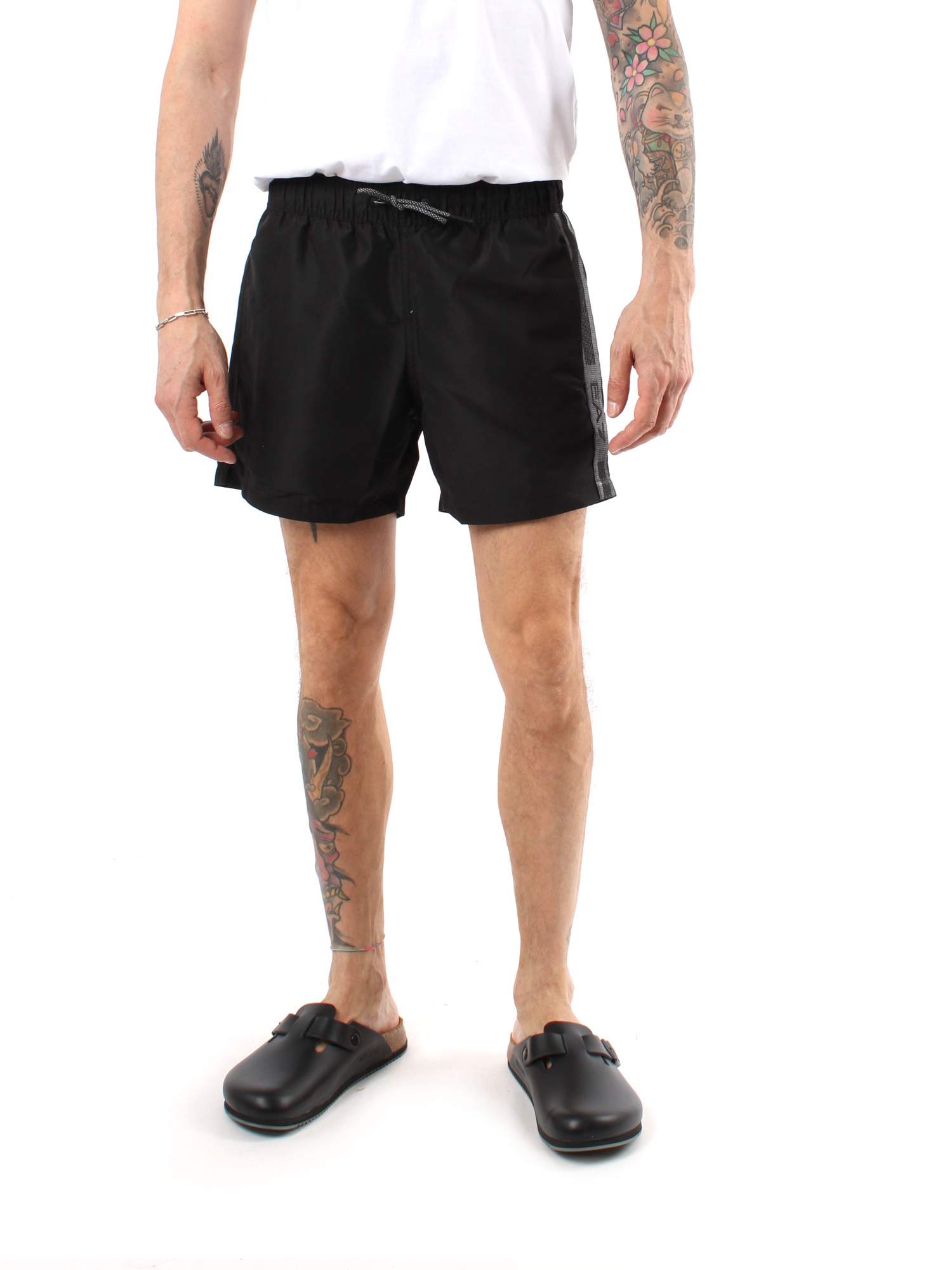 COSTUME DA BAGNO CON BANDA UOMO NERO