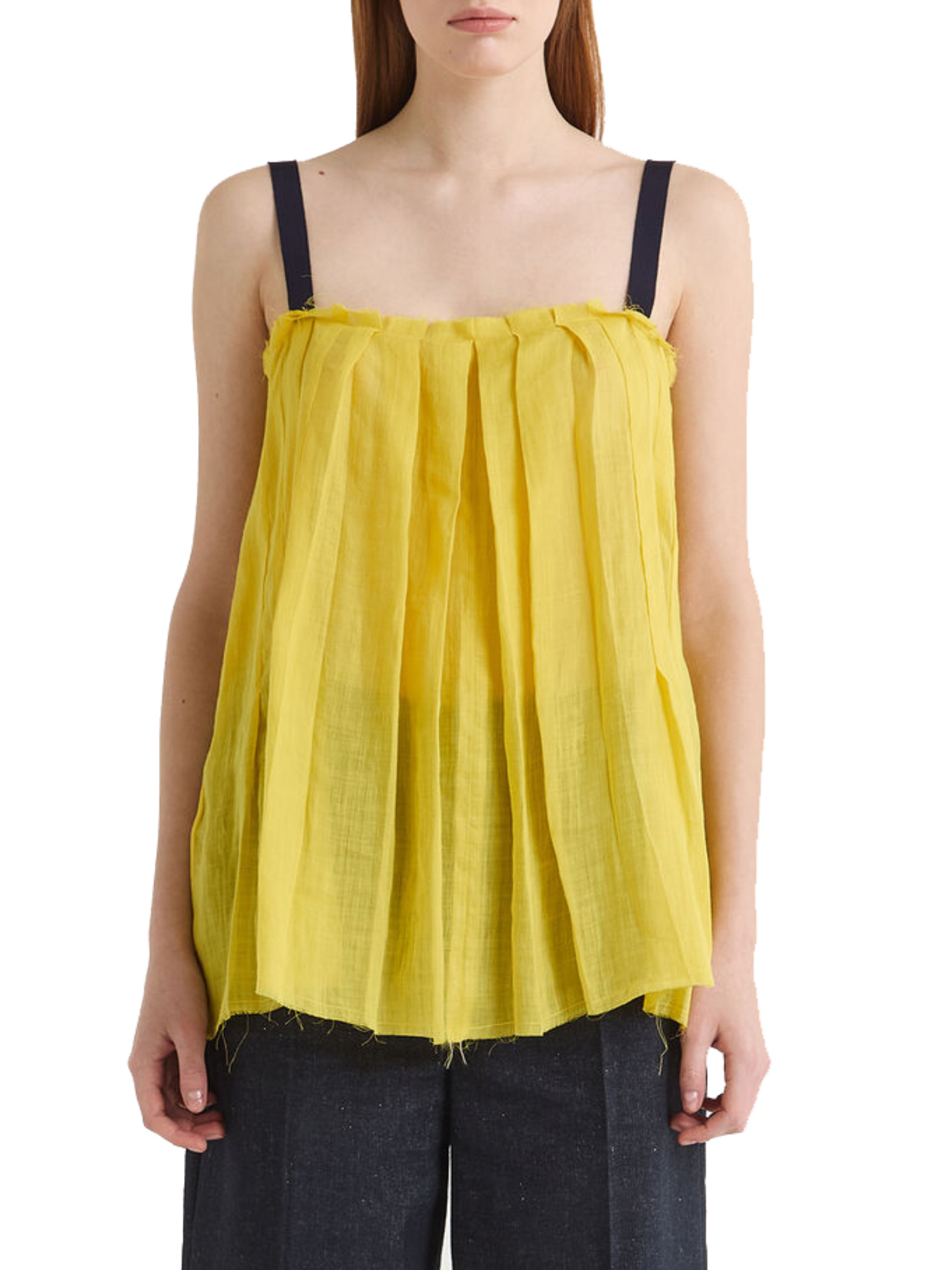 TOP IN RAMIE DONNA GIALLO