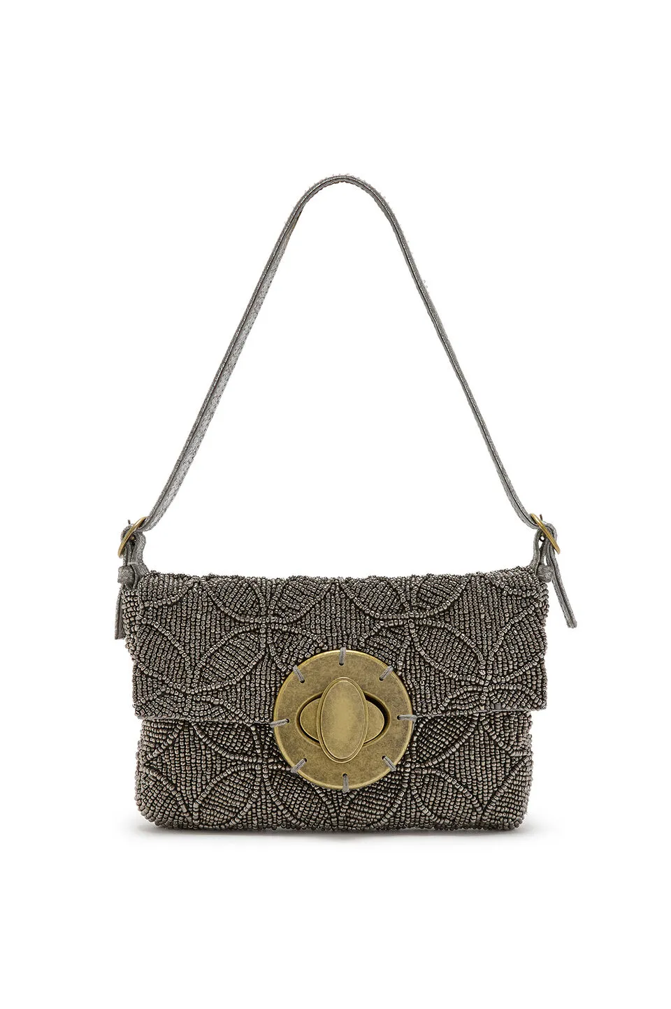 BORSA A SPALLA BF0005-90923 DONNA ARGENTO