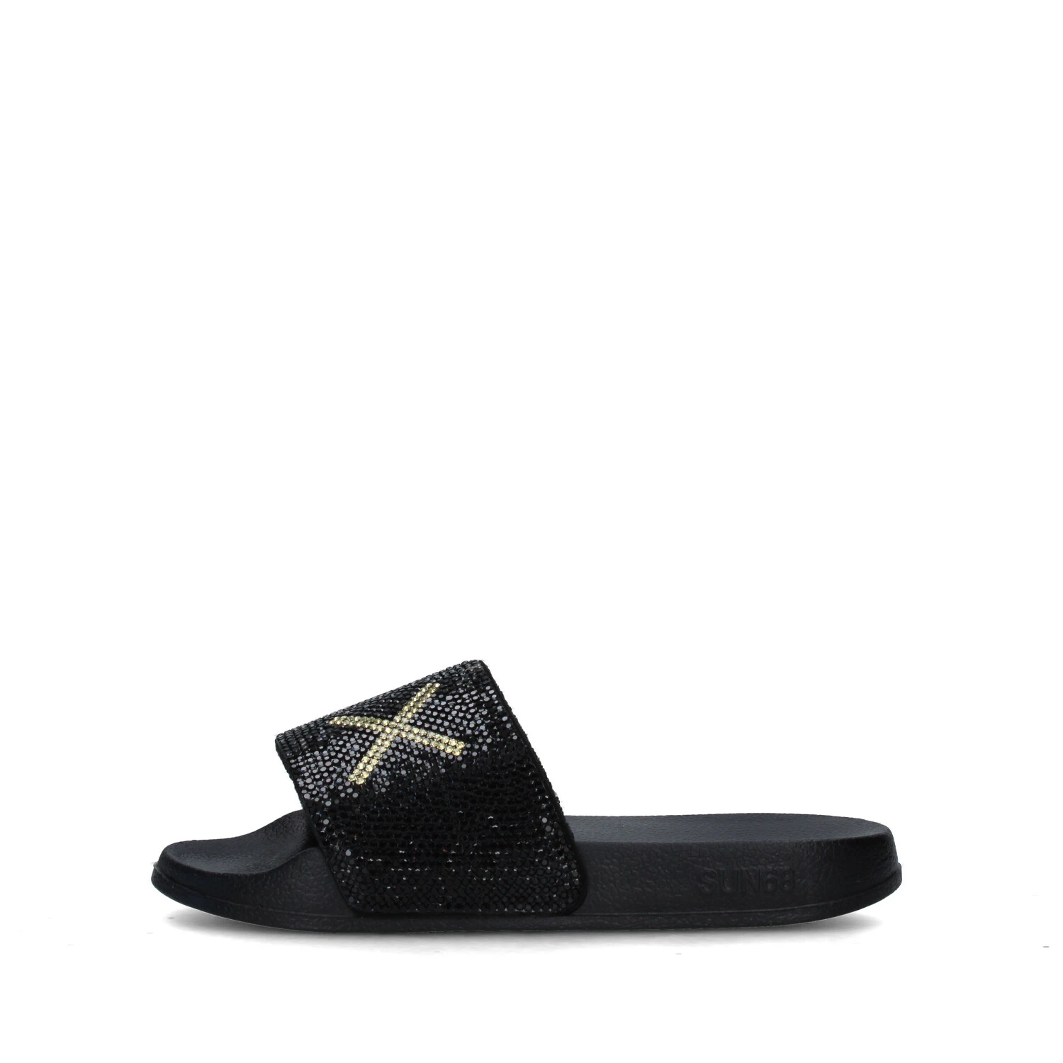 SANDALI MARE X35405 CON STRASS BAMBINA NERO