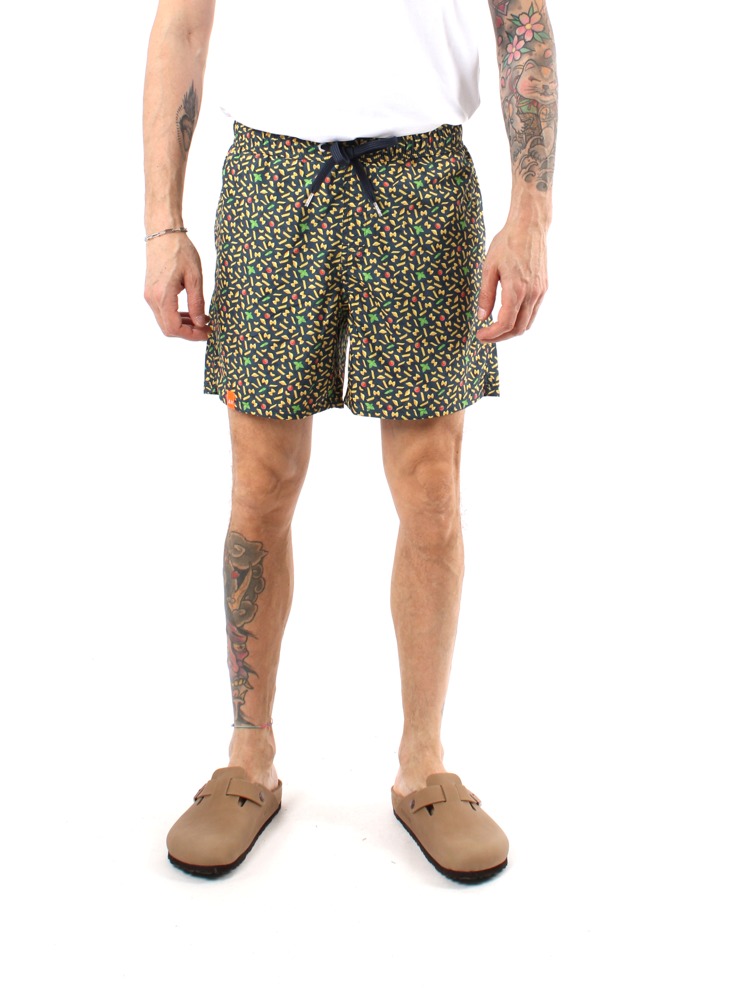 BOXER MARE FANTASIA PASTA IN NYLON UOMO BLU NAVY