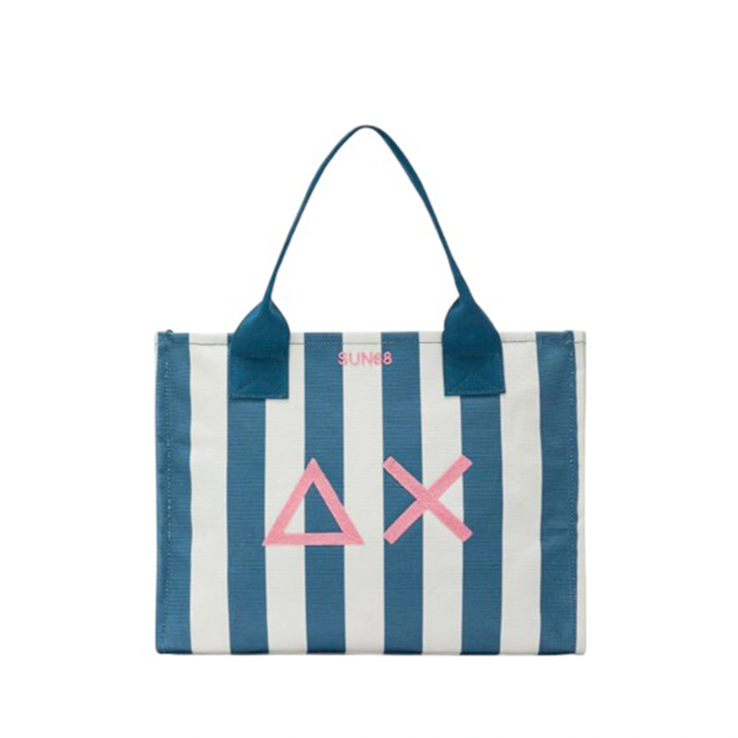 BORSA A SPALLA X35227 BLU BIANCO