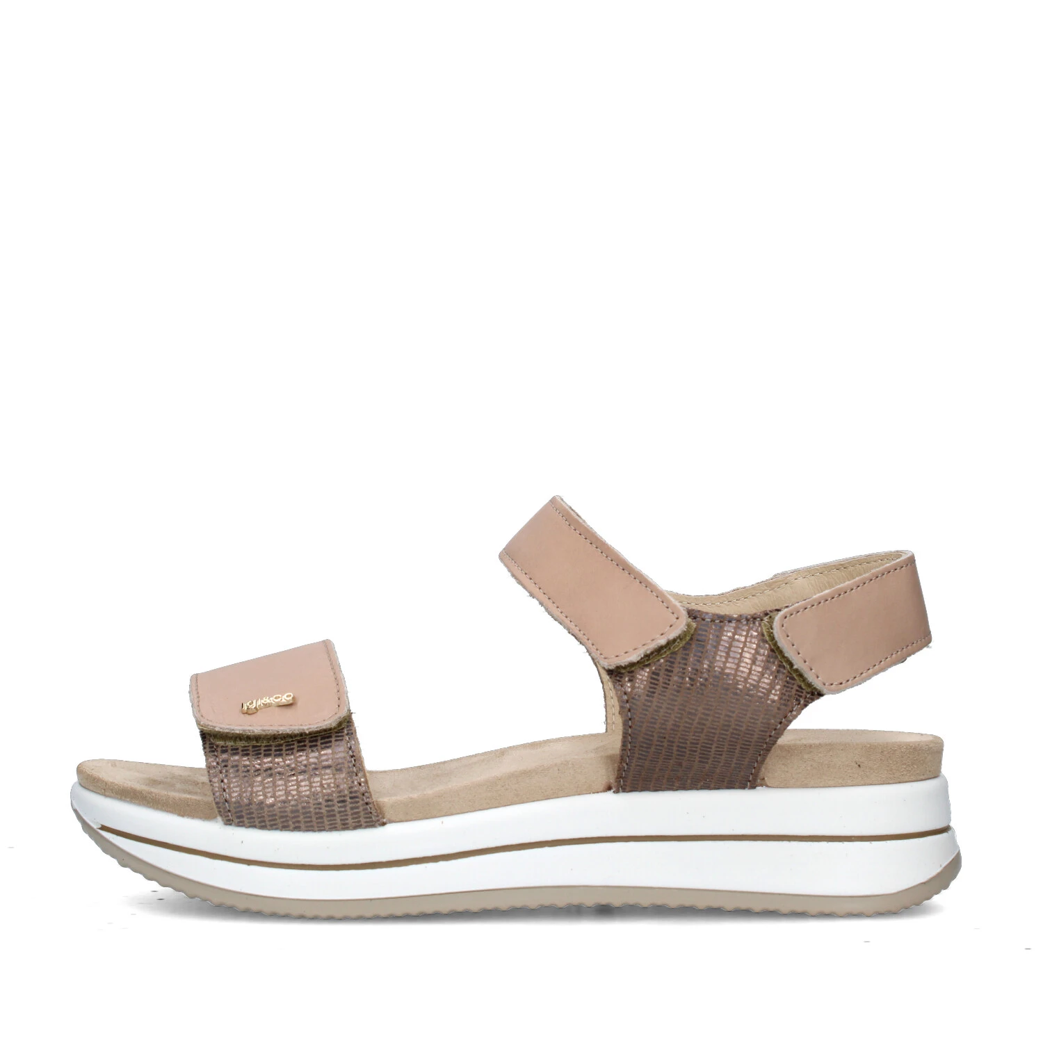 SANDALI CON ZEPPA 7675422 DONNA MARRONE