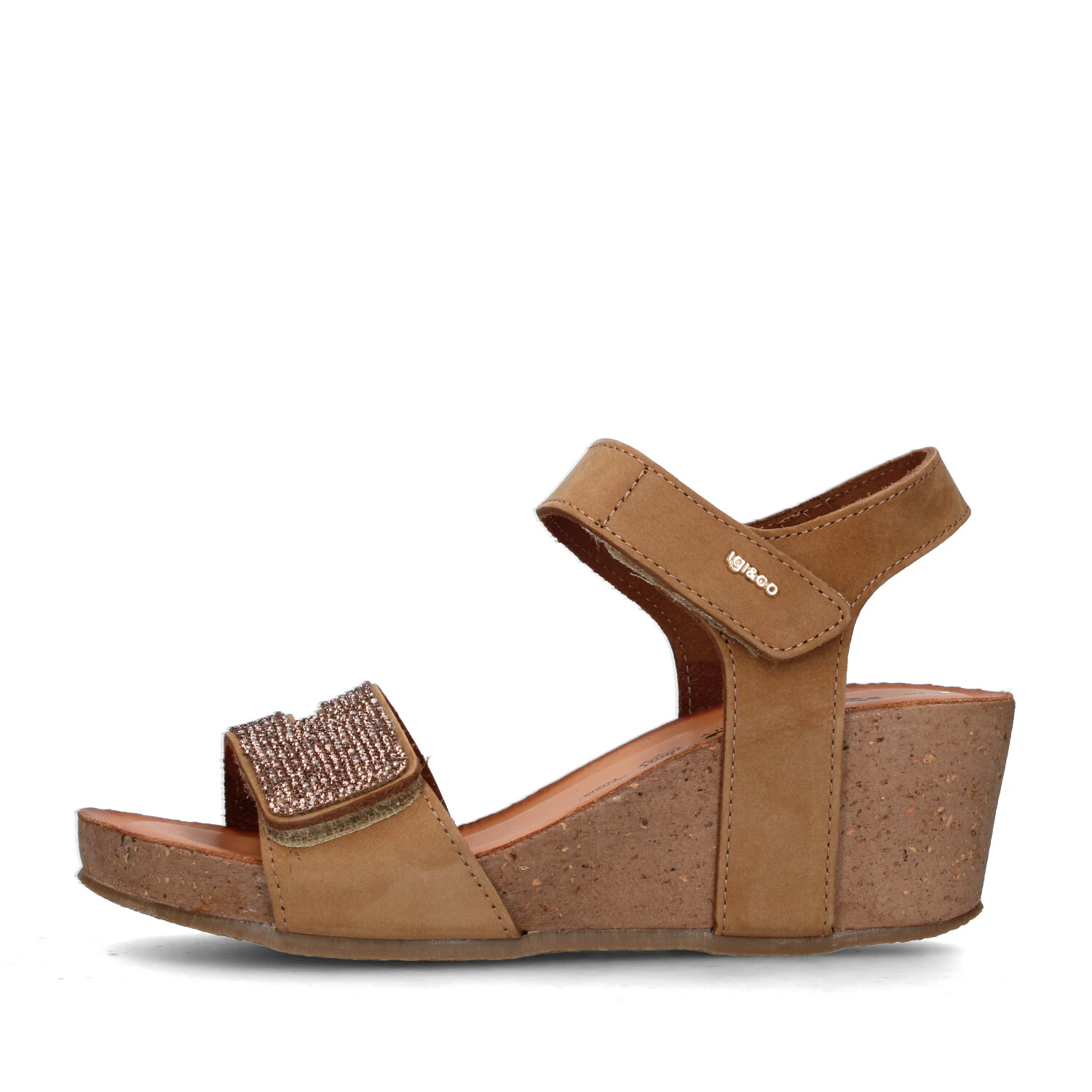 SANDALI CON ZEPPA 7699122 DONNA MARRONE