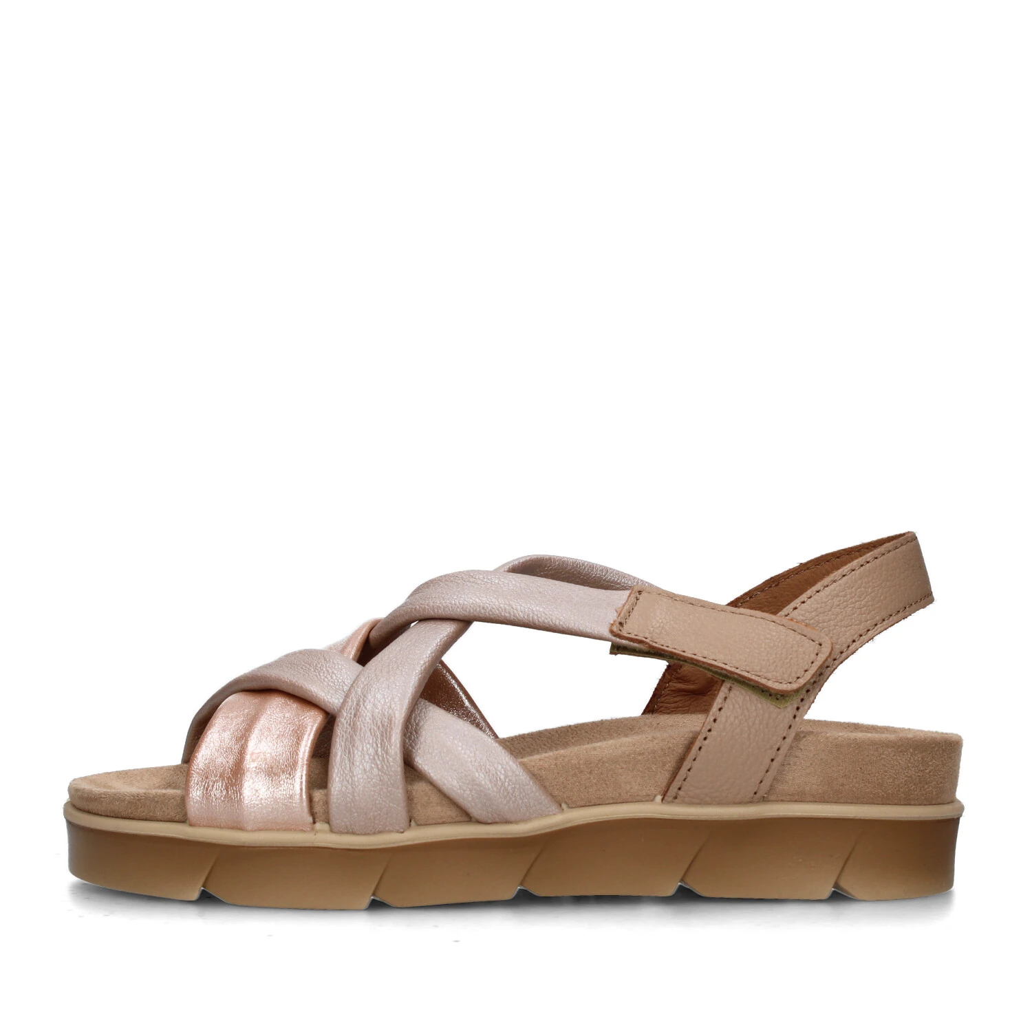 SANDALI CON ZEPPA 7668911 DONNA BEIGE