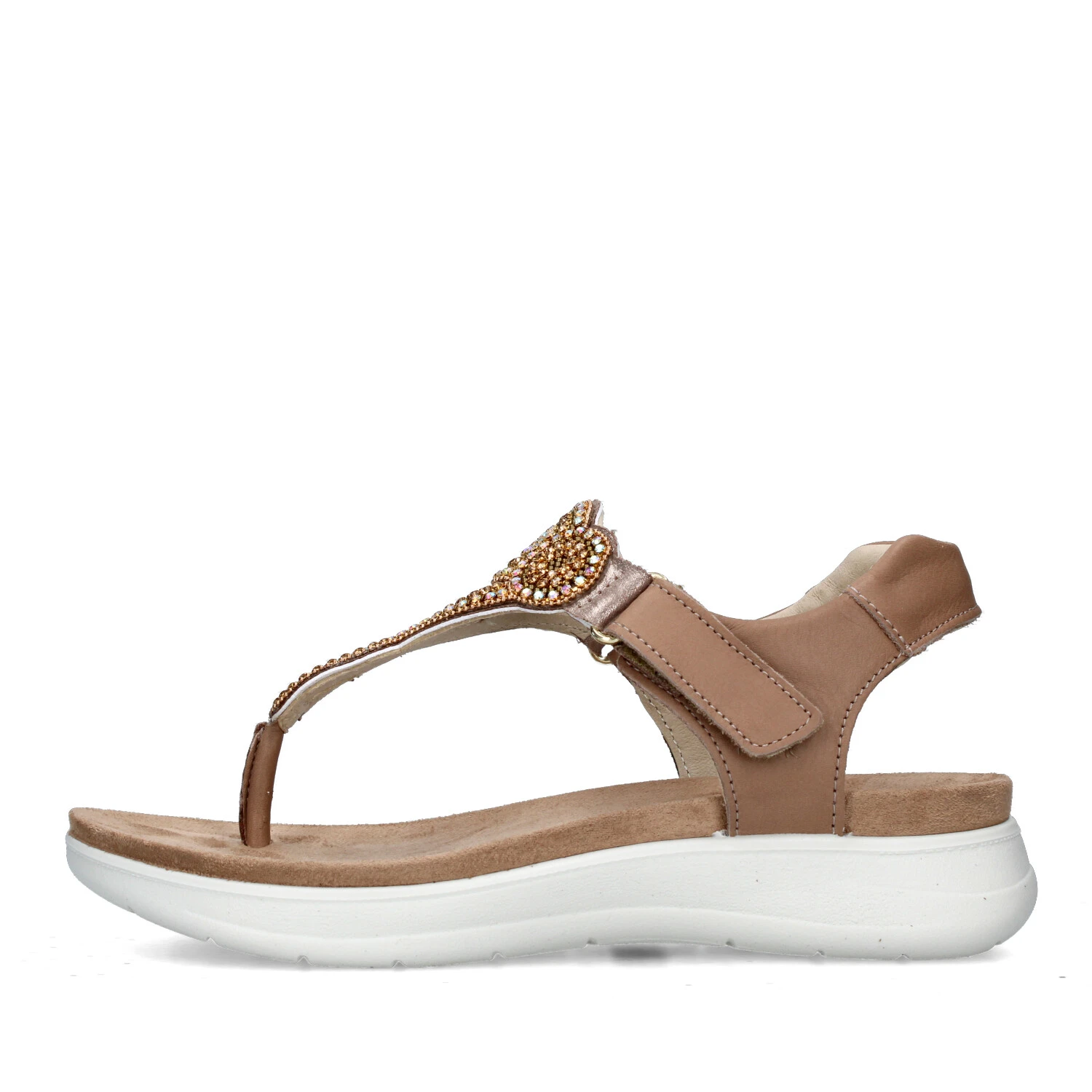 SANDALI CON ZEPPA 7786611 DONNA BEIGE