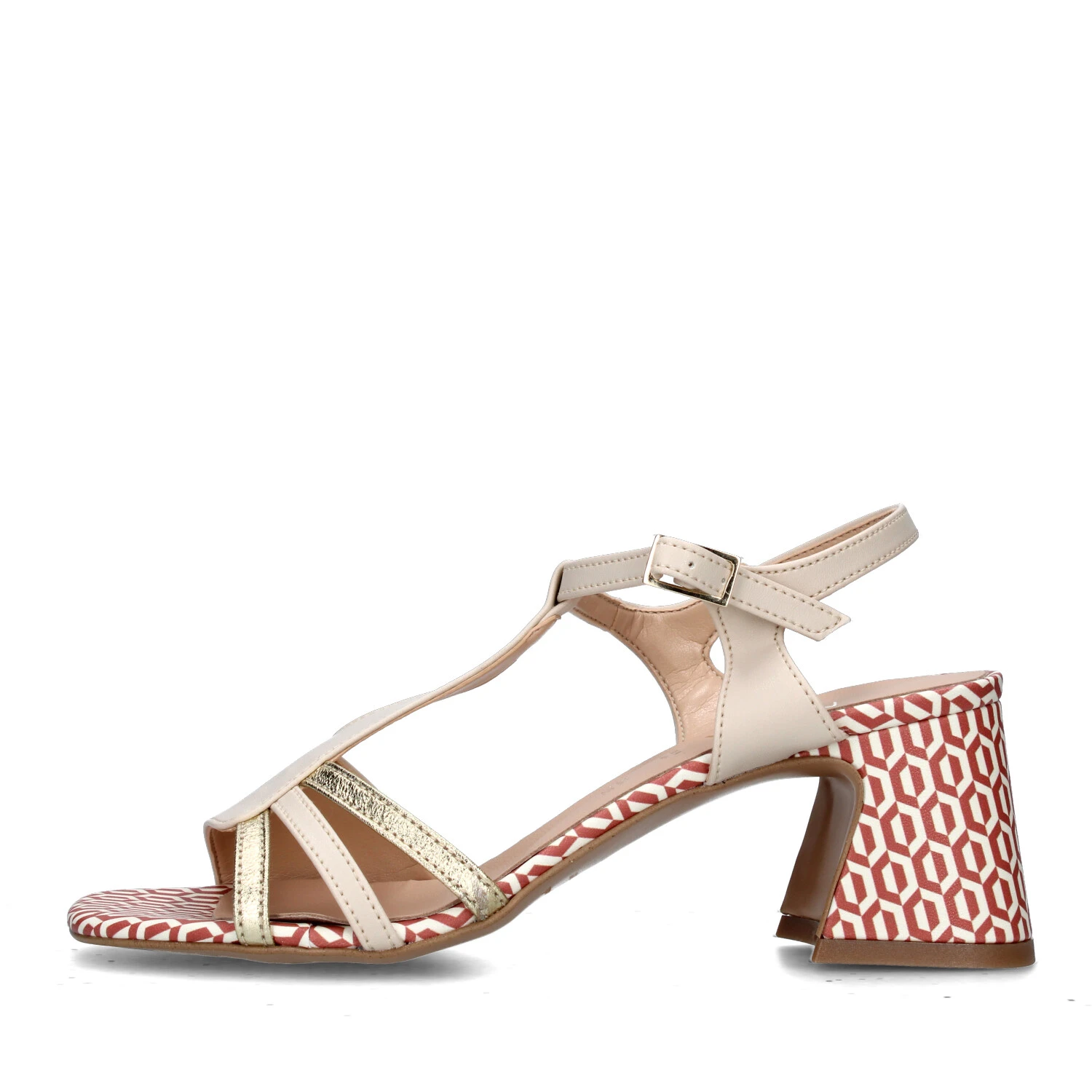 SANDALI TACCO ALTO 763007 DONNA BEIGE