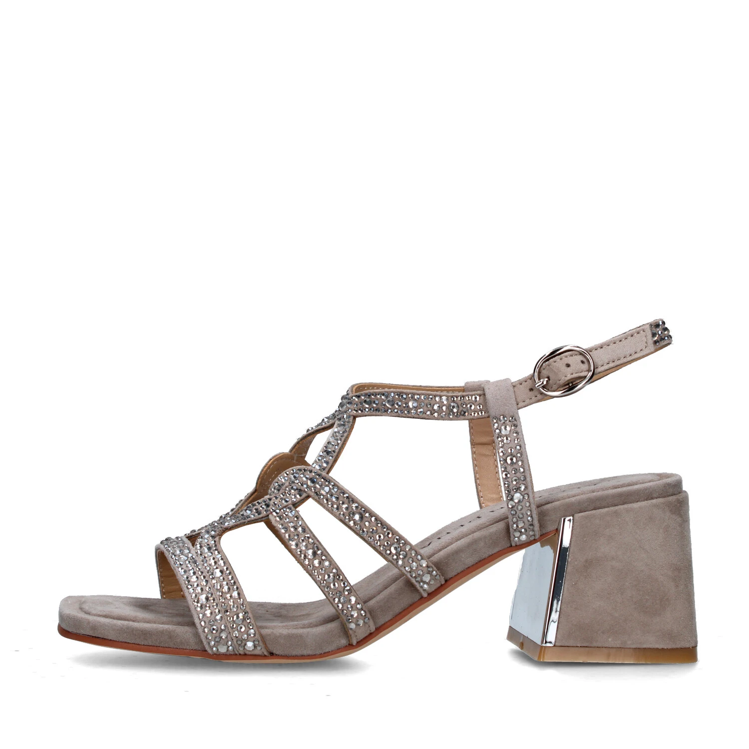 SANDALI TACCO ALTO V2550940 DONNA BEIGE SCURO