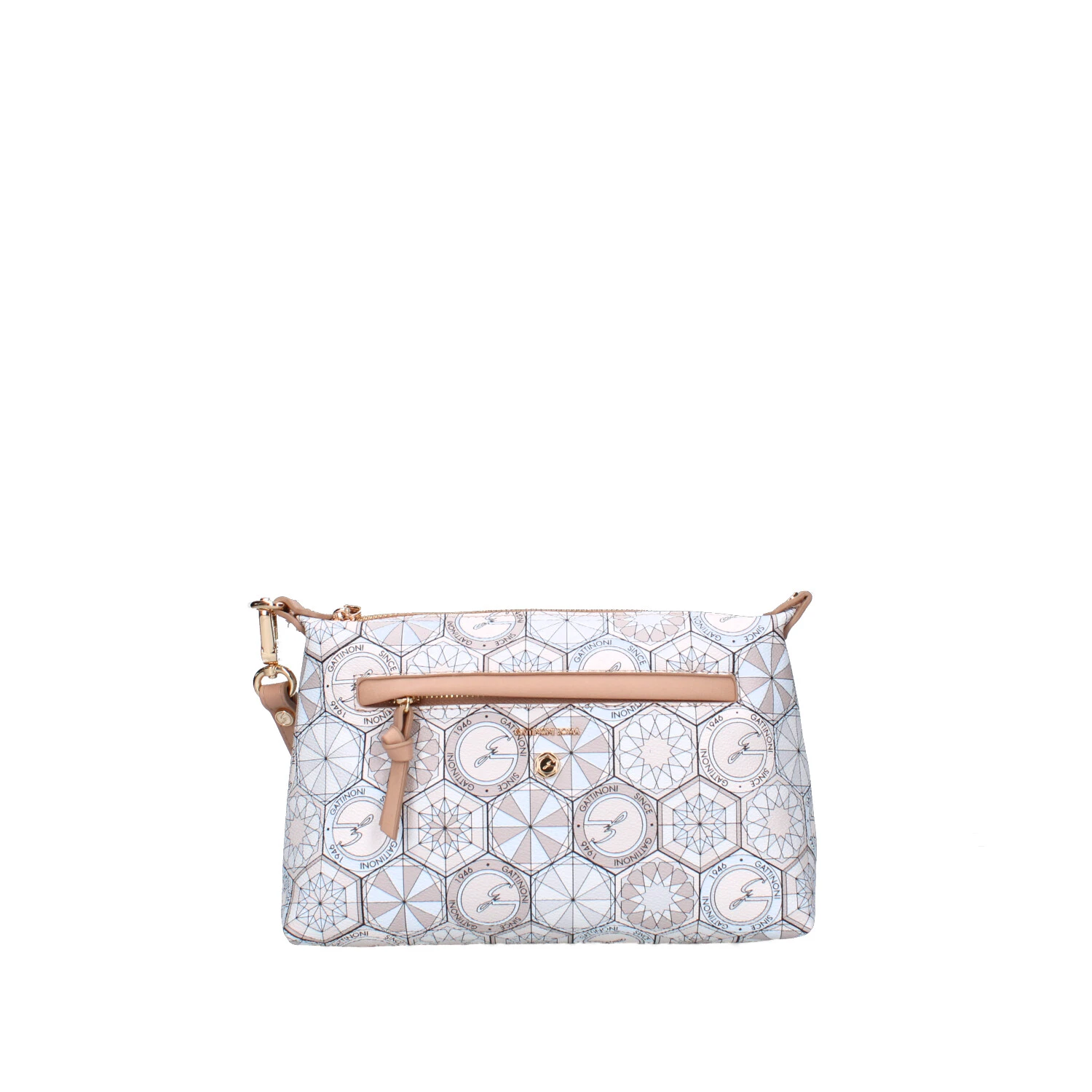 POCHETTE BINTD8394WZ DONNA BEIGE BIANCO