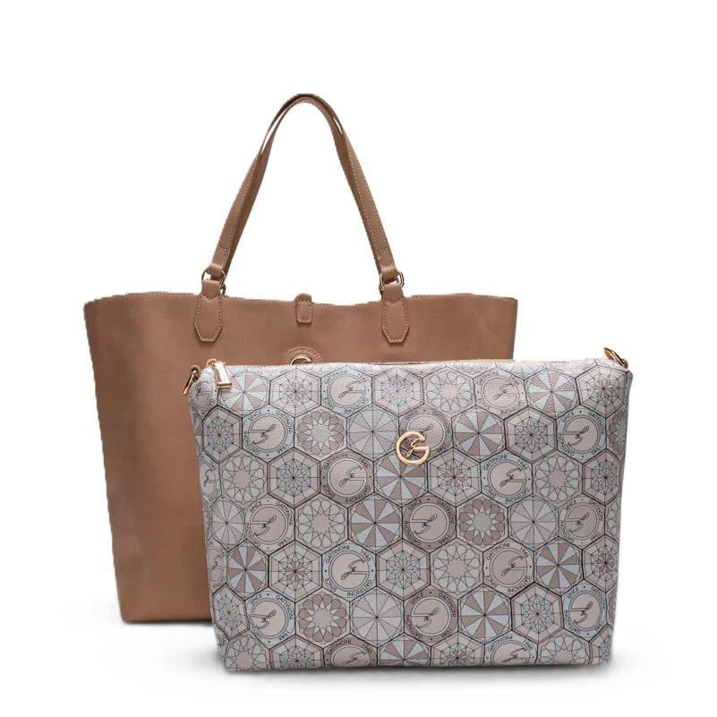 BORSA A SPALLA BINTD8011WZ DONNA BEIGE