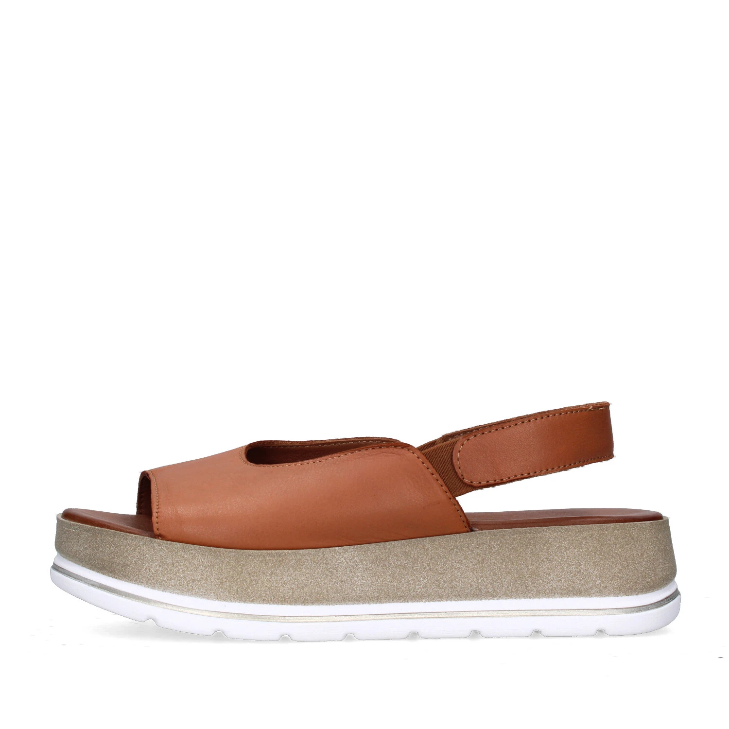 SANDALI CON ZEPPA WE3403 DONNA CUOIO