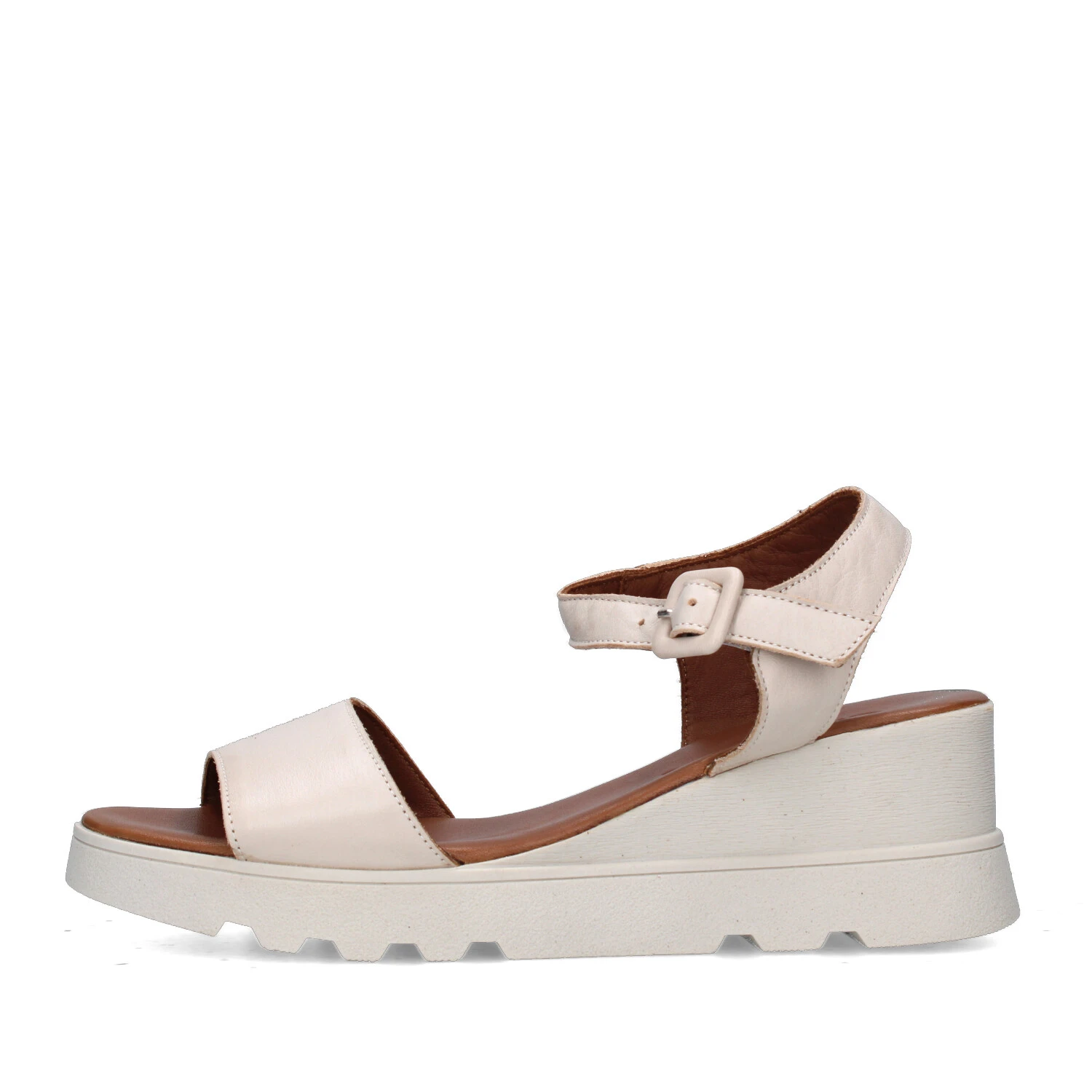 SANDALI CON ZEPPA WA0507 DONNA BEIGE