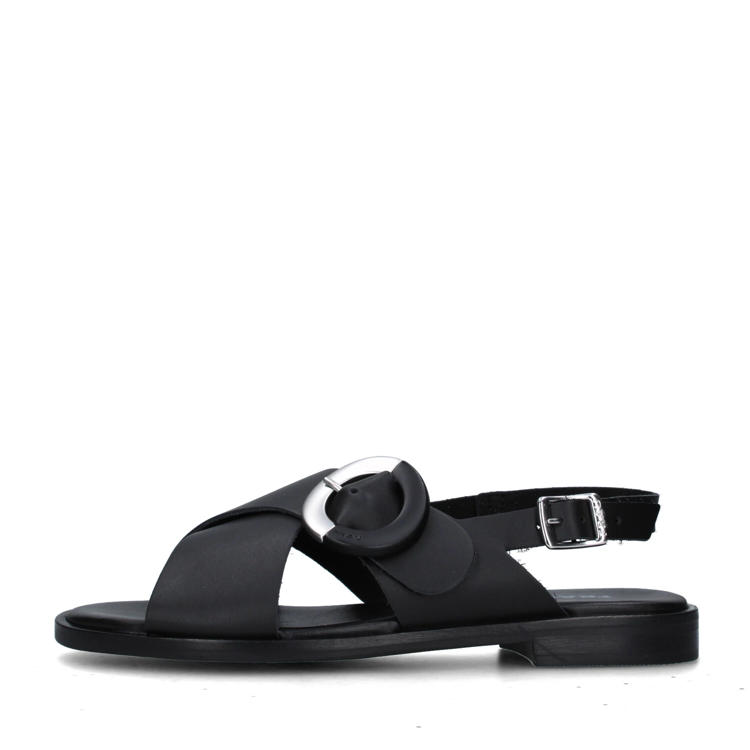SANDALI TACCO BASSO 85P6 DONNA NERO