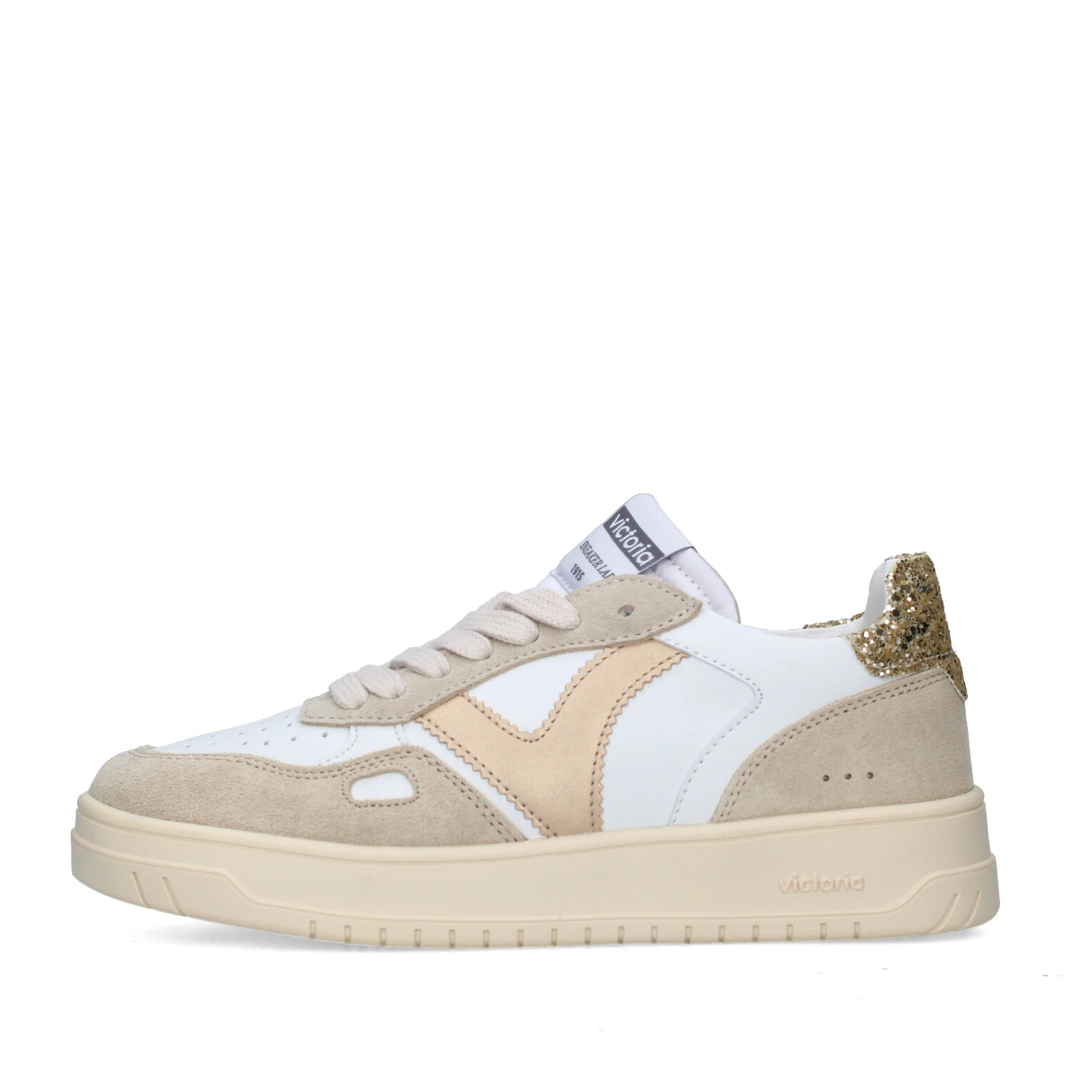 SNEAKERS BASSE 1257119 DONNA PLATINO