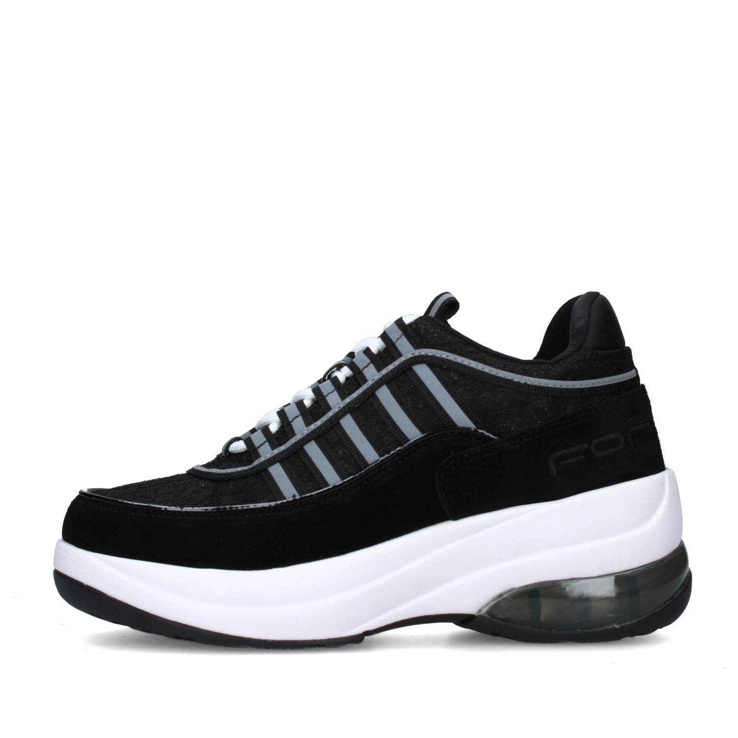 SNEAKERS PLATFORM UP DONNA NERO