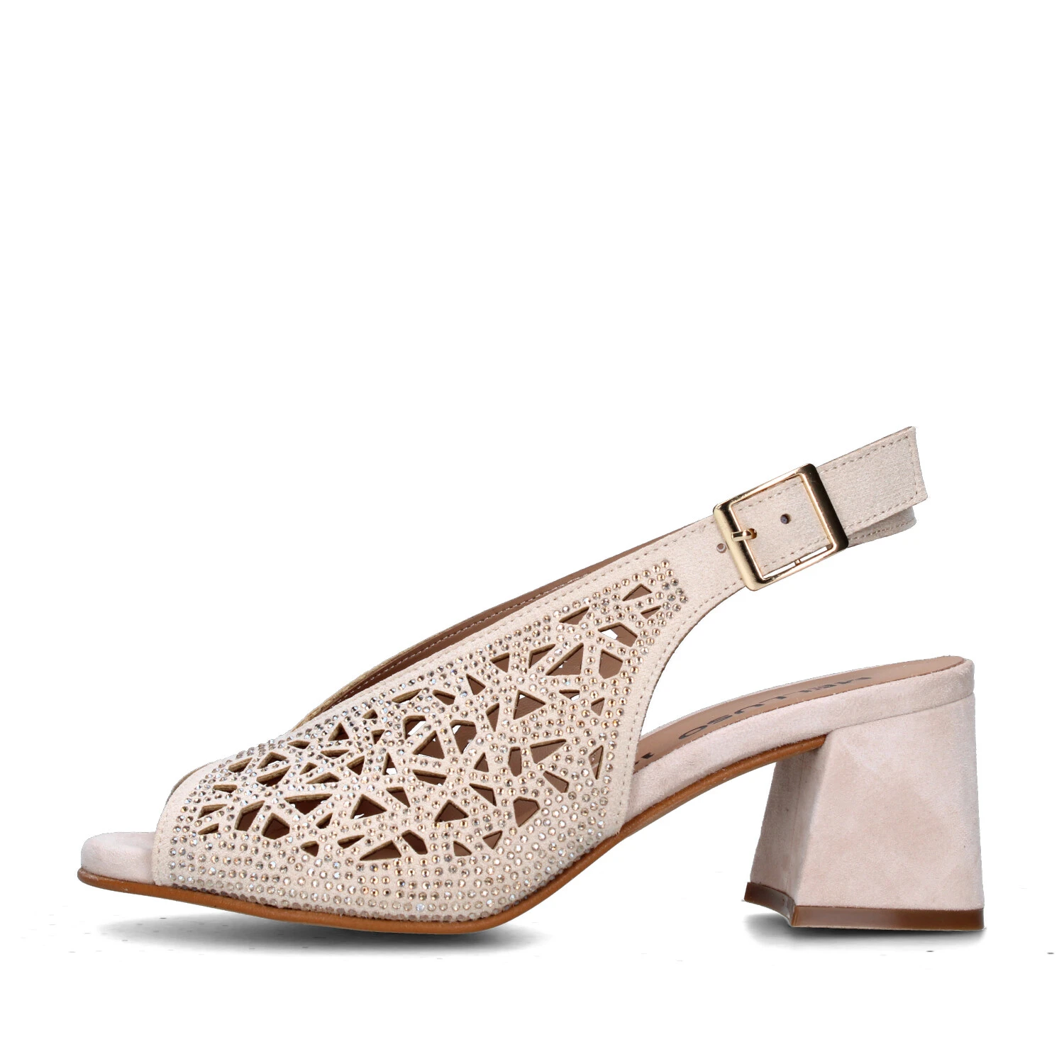 SANDALI TACCO ALTO N653 DONNA BEIGE