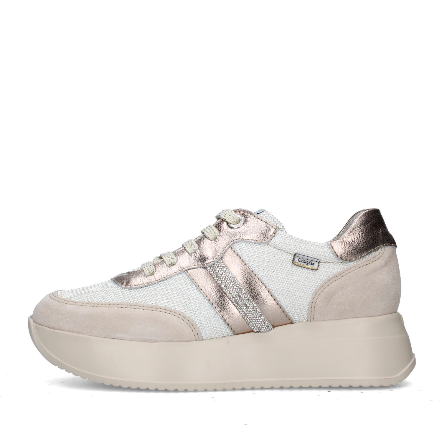 SNEAKERS PLATFORM 60302 DONNA BEIGE