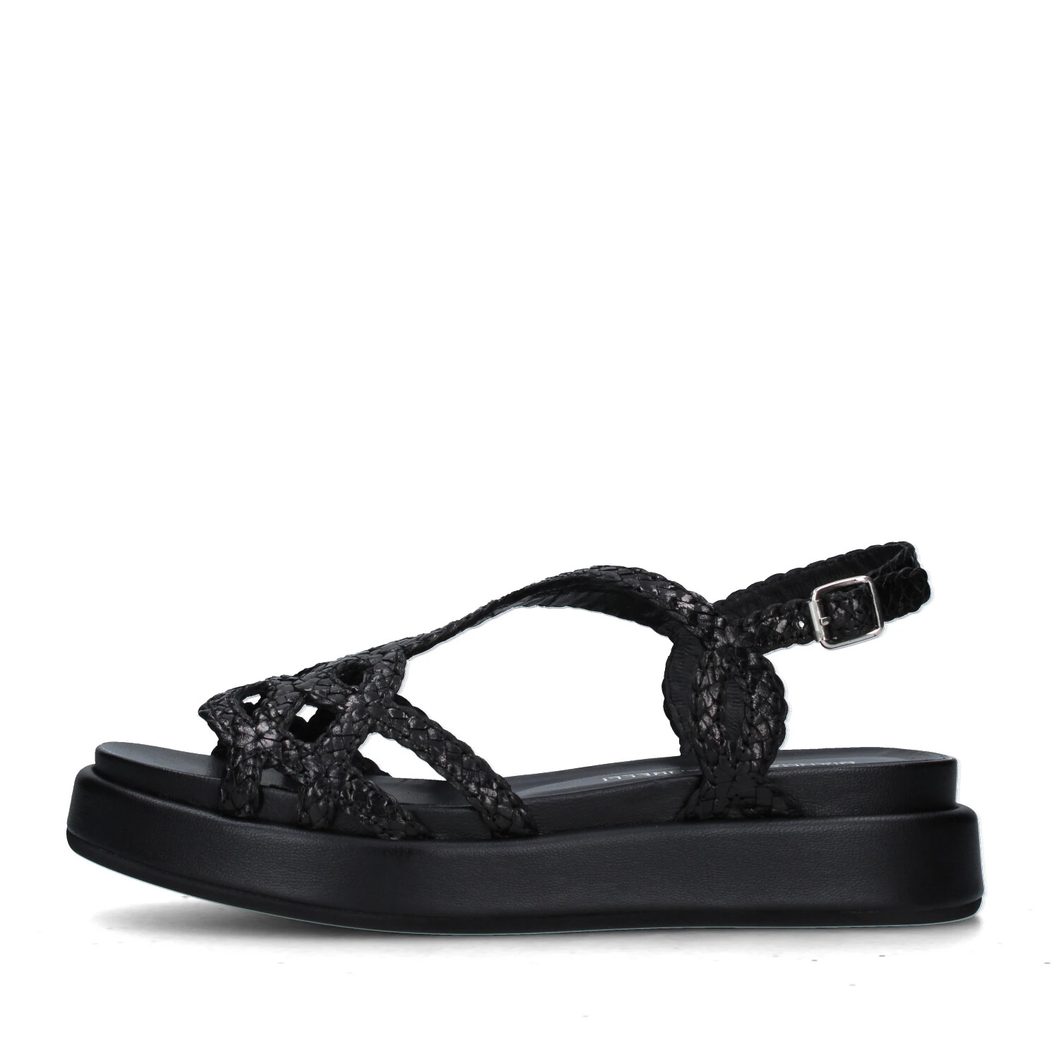 SANDALI CON ZEPPA 2264/ARES DONNA NERO