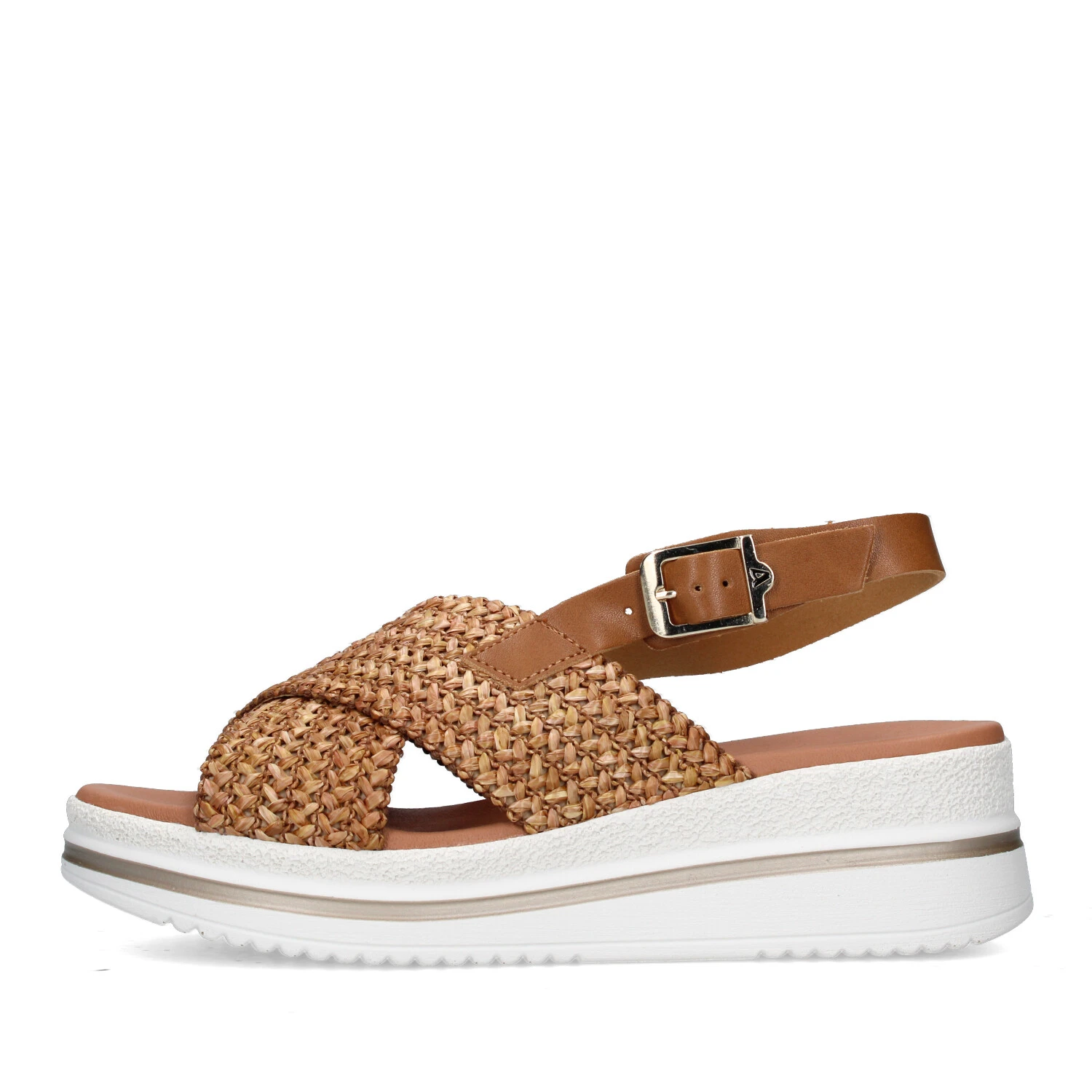 SANDALI CON ZEPPA VG2101A DONNA BEIGE
