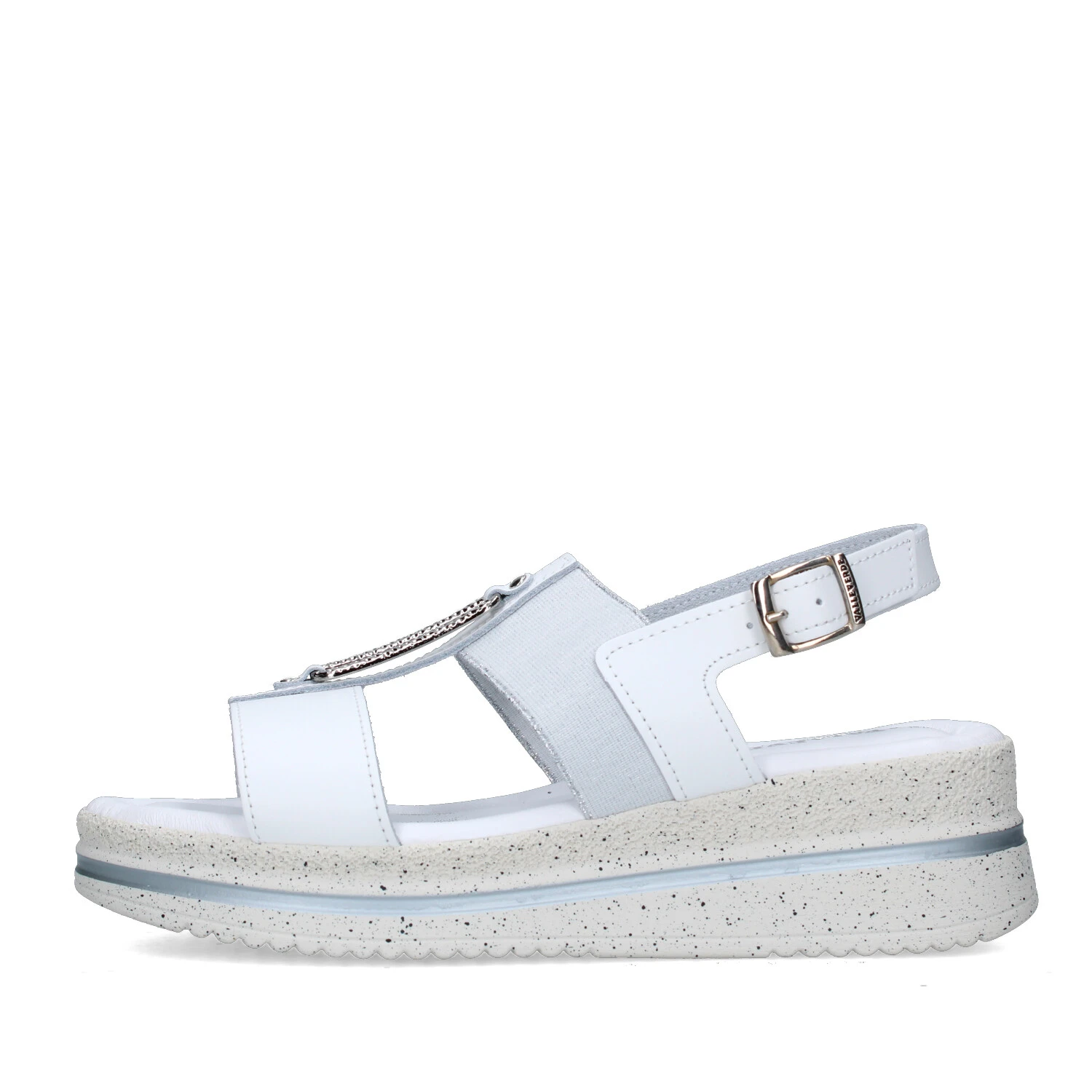 SANDALI CON ZEPPA V32120 DONNA BIANCO