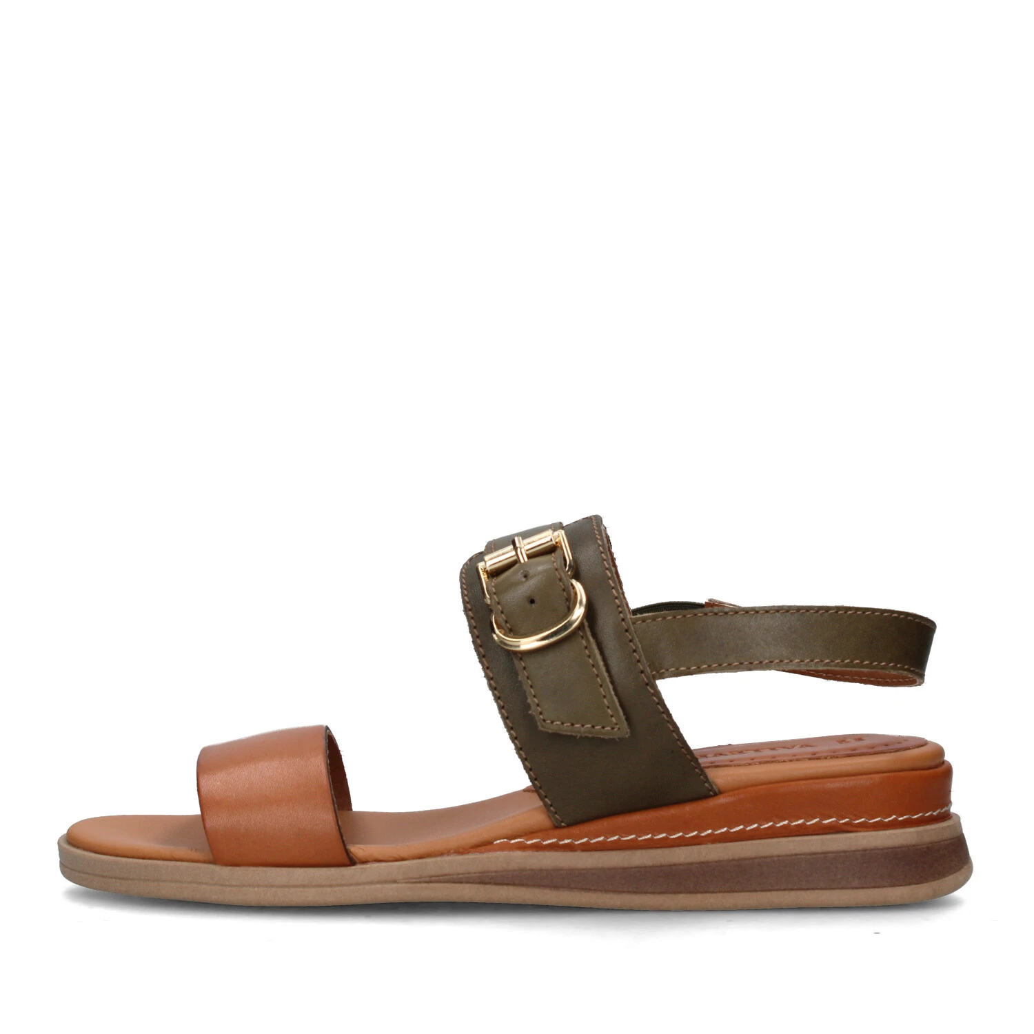 SANDALI CON ZEPPA 47011 DONNA VERDE